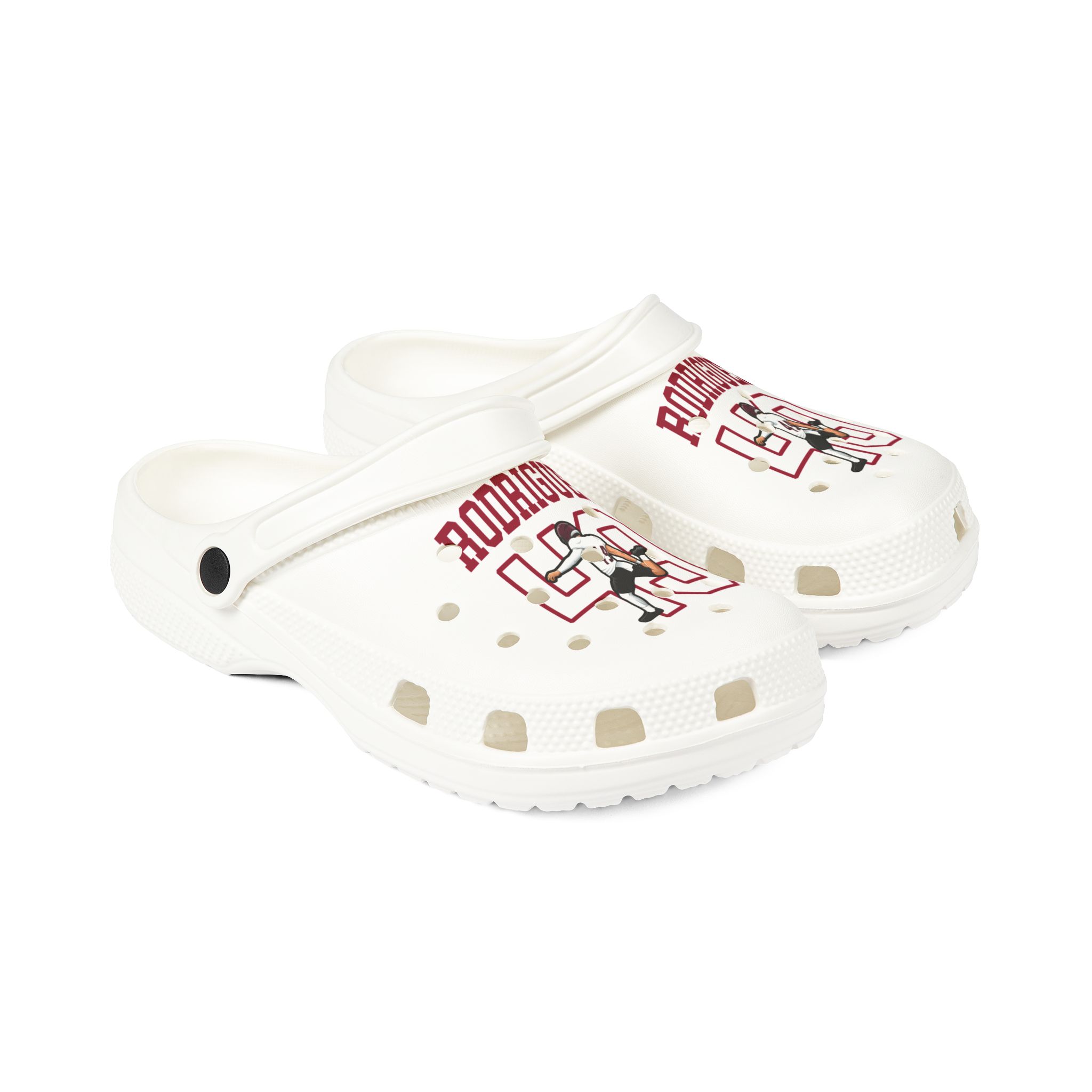 Rubber Clogs — character_shirsey in White