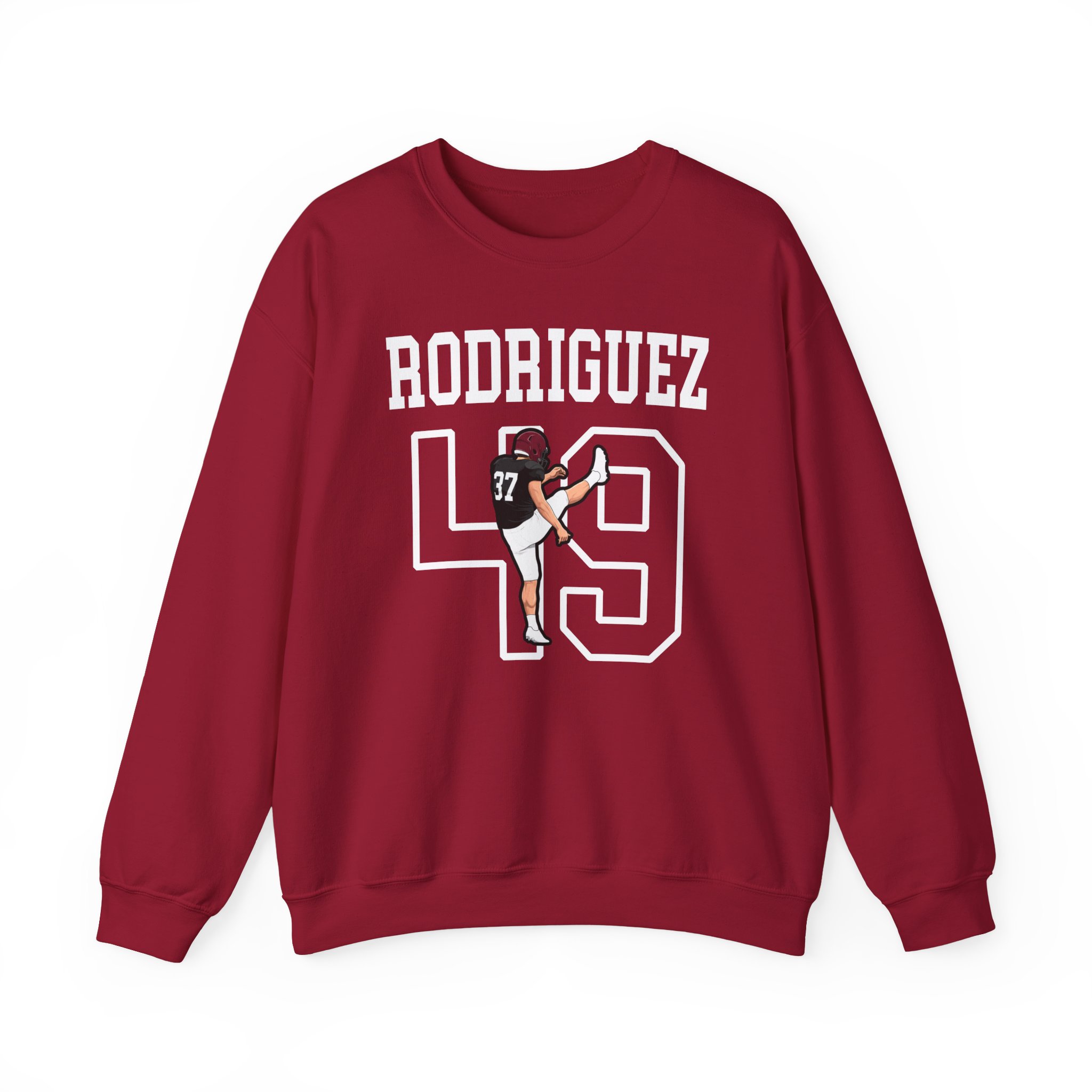 Crewneck Sweatshirt — character_shirsey in Cardinal
