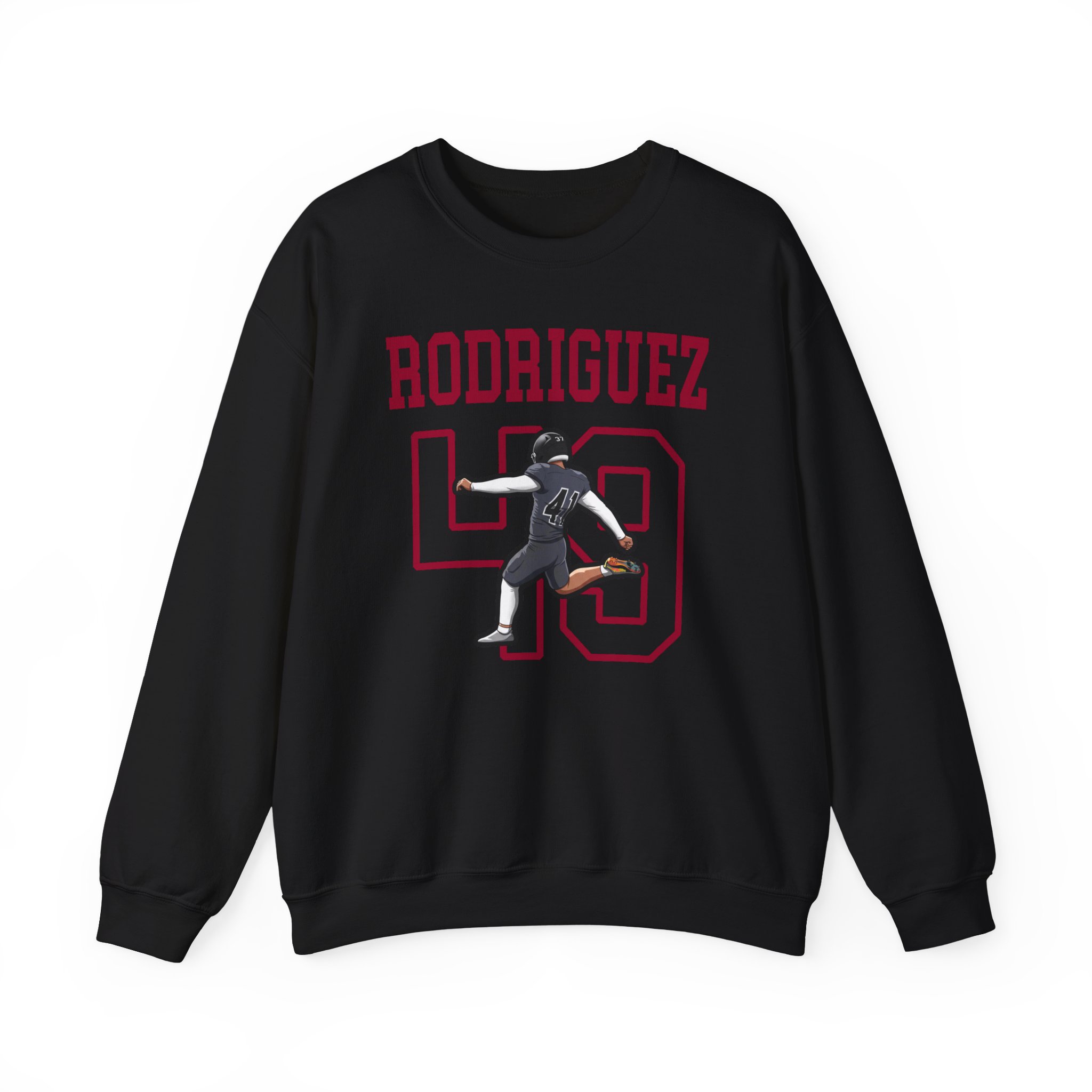 Crewneck Sweatshirt — character_shirsey in Black