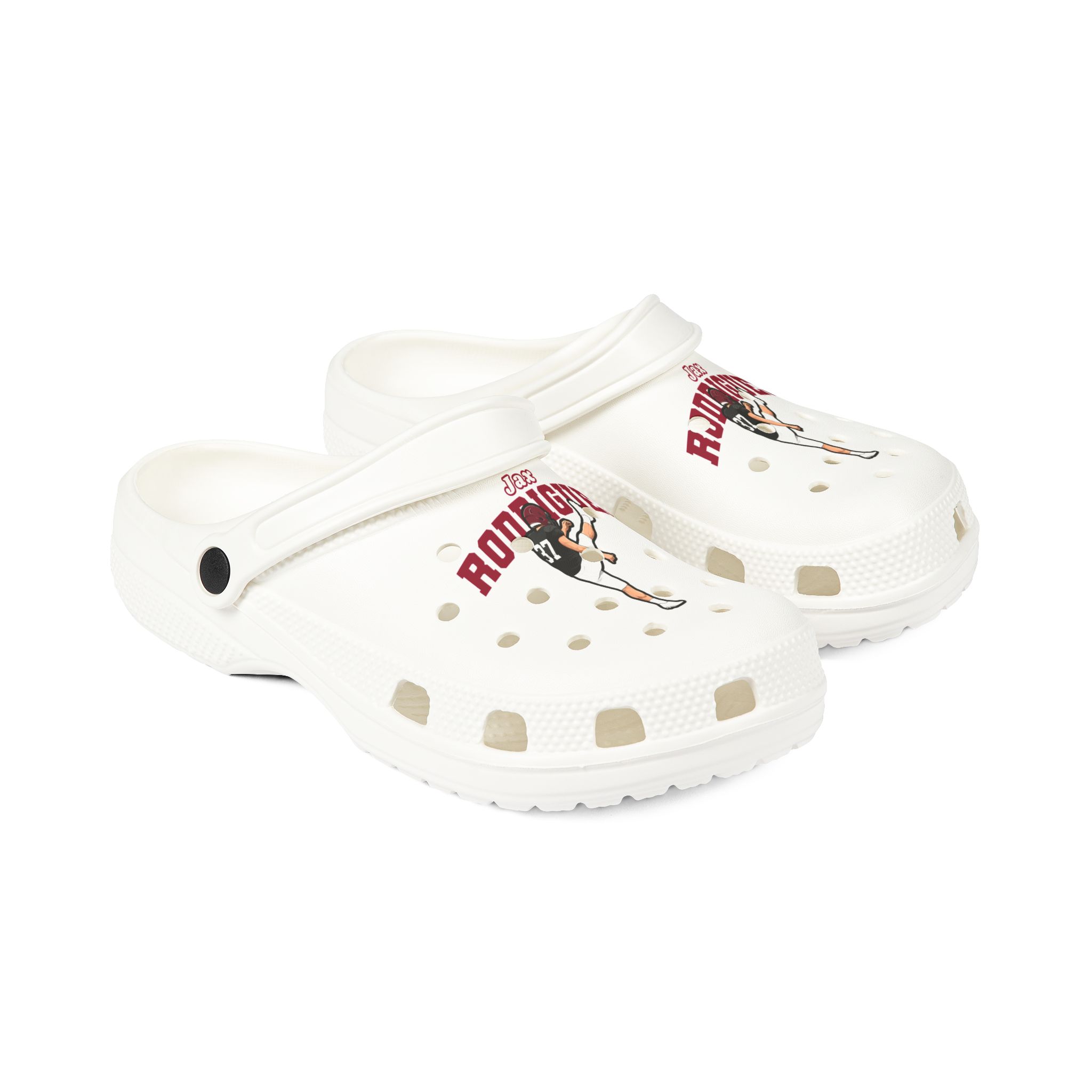 Rubber Clogs — character_name_arch in White