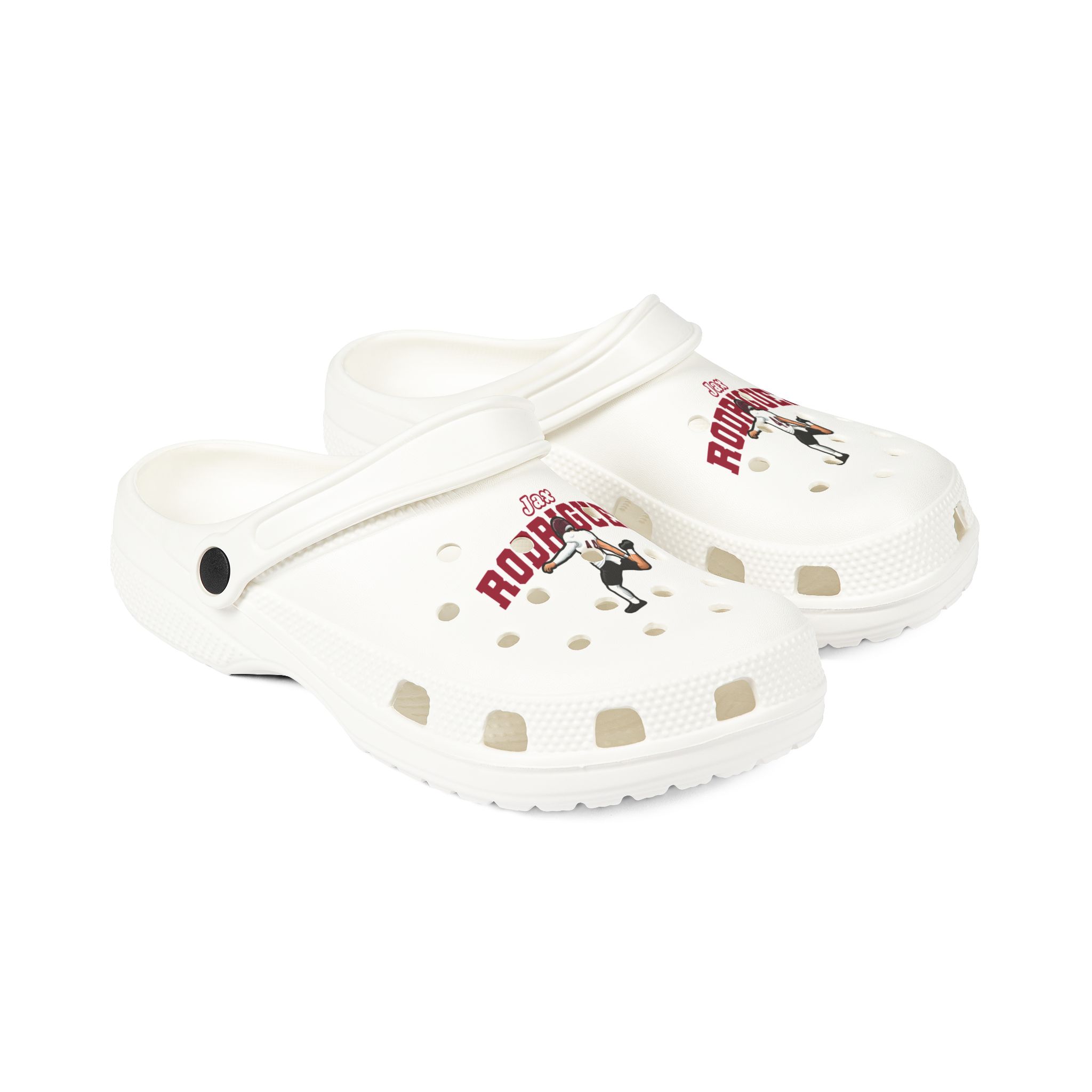 Rubber Clogs — character_name_arch in White