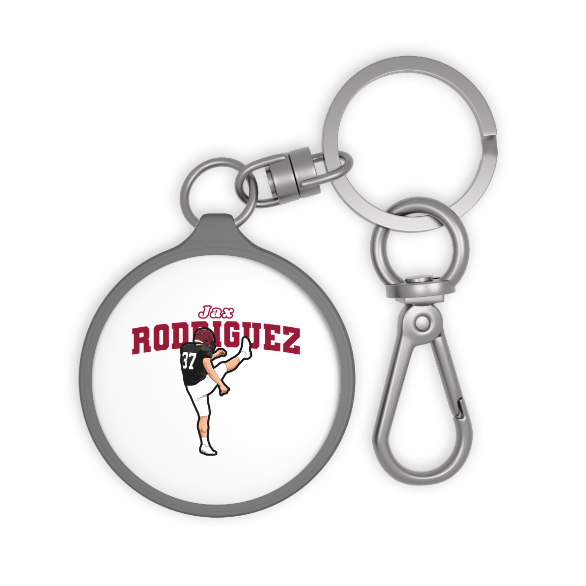 Keychain — character_name_arch in Grey