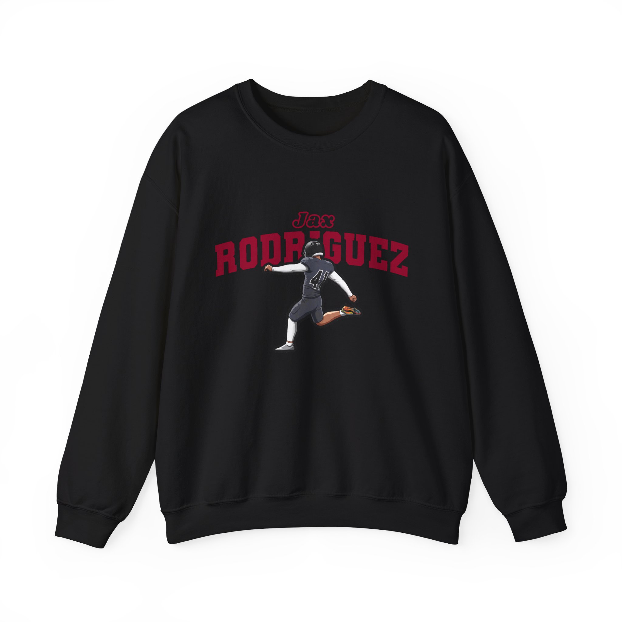 Crewneck Sweatshirt — character_name_arch in Black