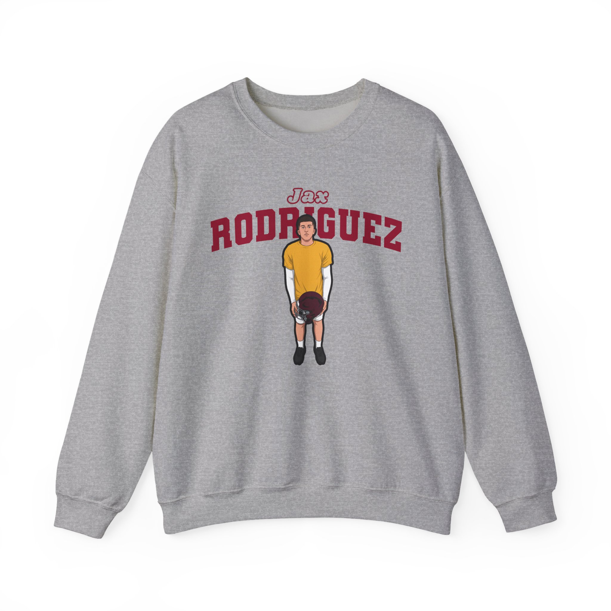 Crewneck Sweatshirt — character_name_arch in Grey