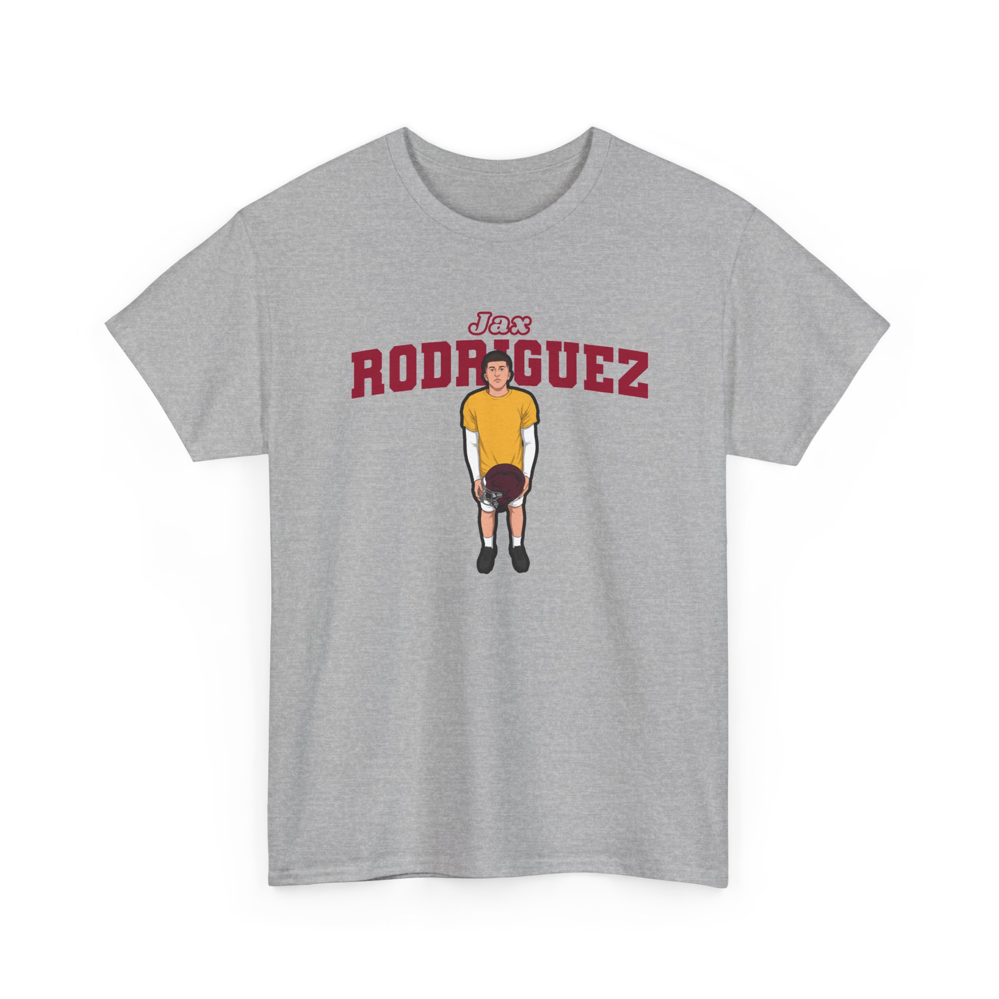 Tee — character_name_arch in Grey