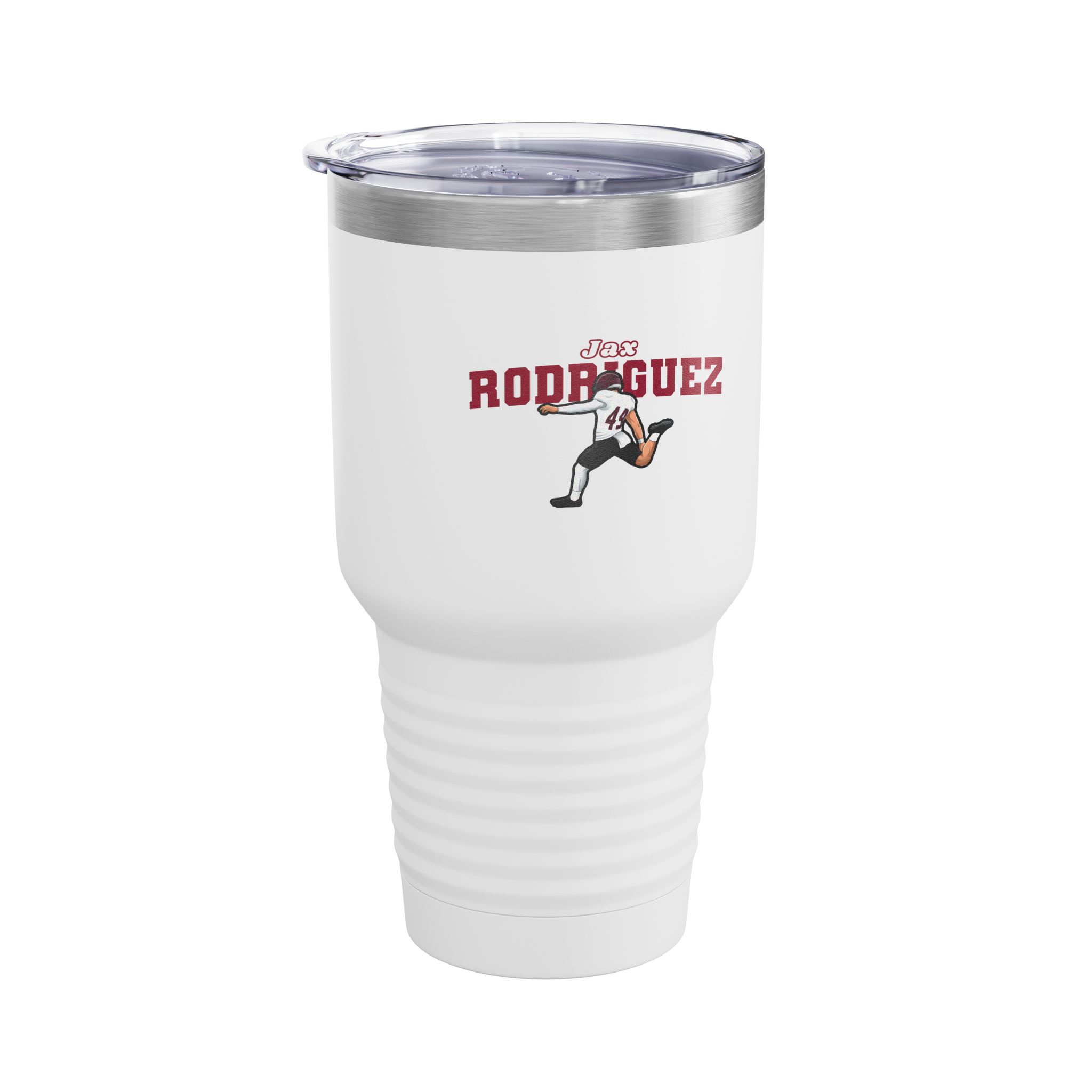 30oz Tumbler — character_name_arch in White