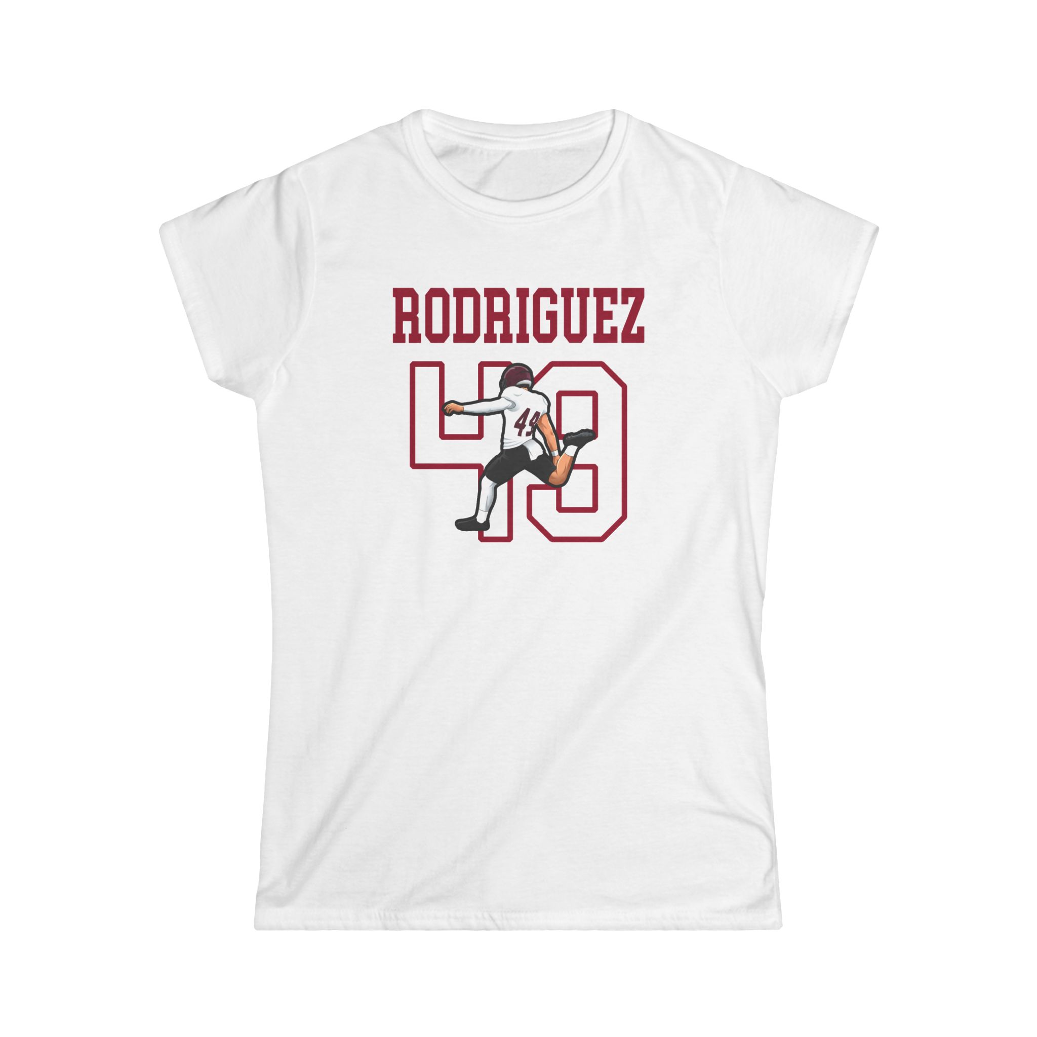 Women's Softstyle Tee — character_shirsey in White