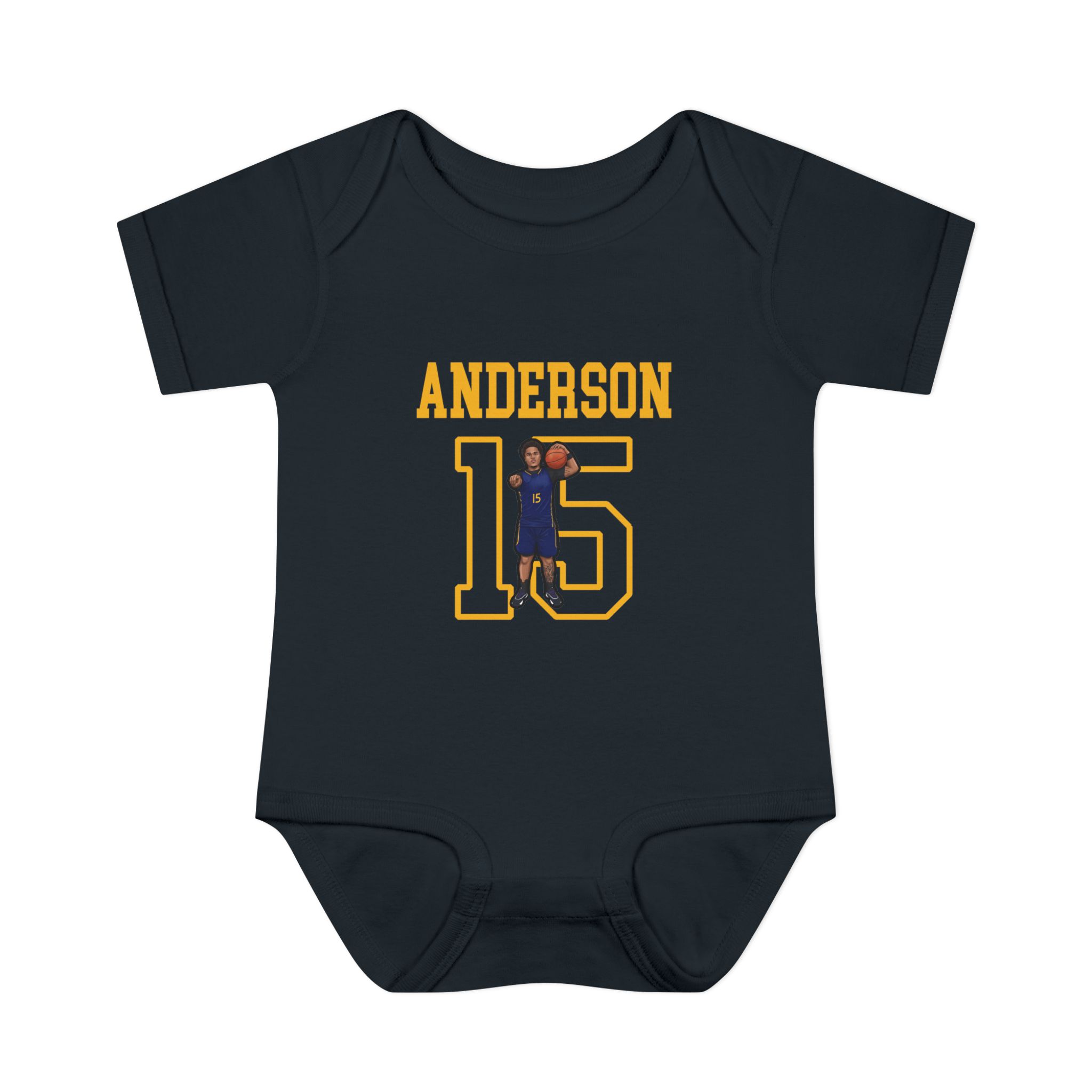 Baby Onesie — character_shirsey in Black