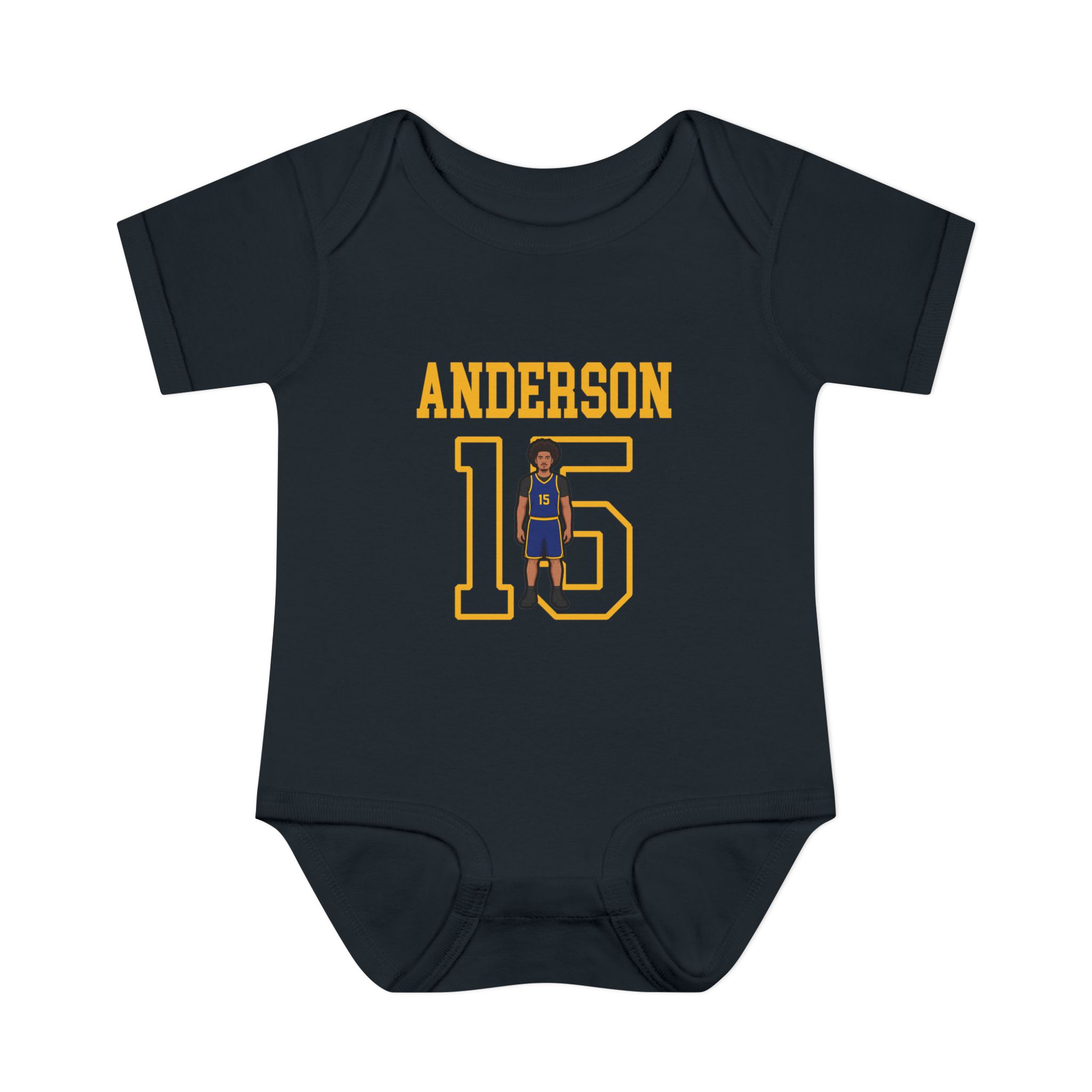 Baby Onesie — character_shirsey in Black