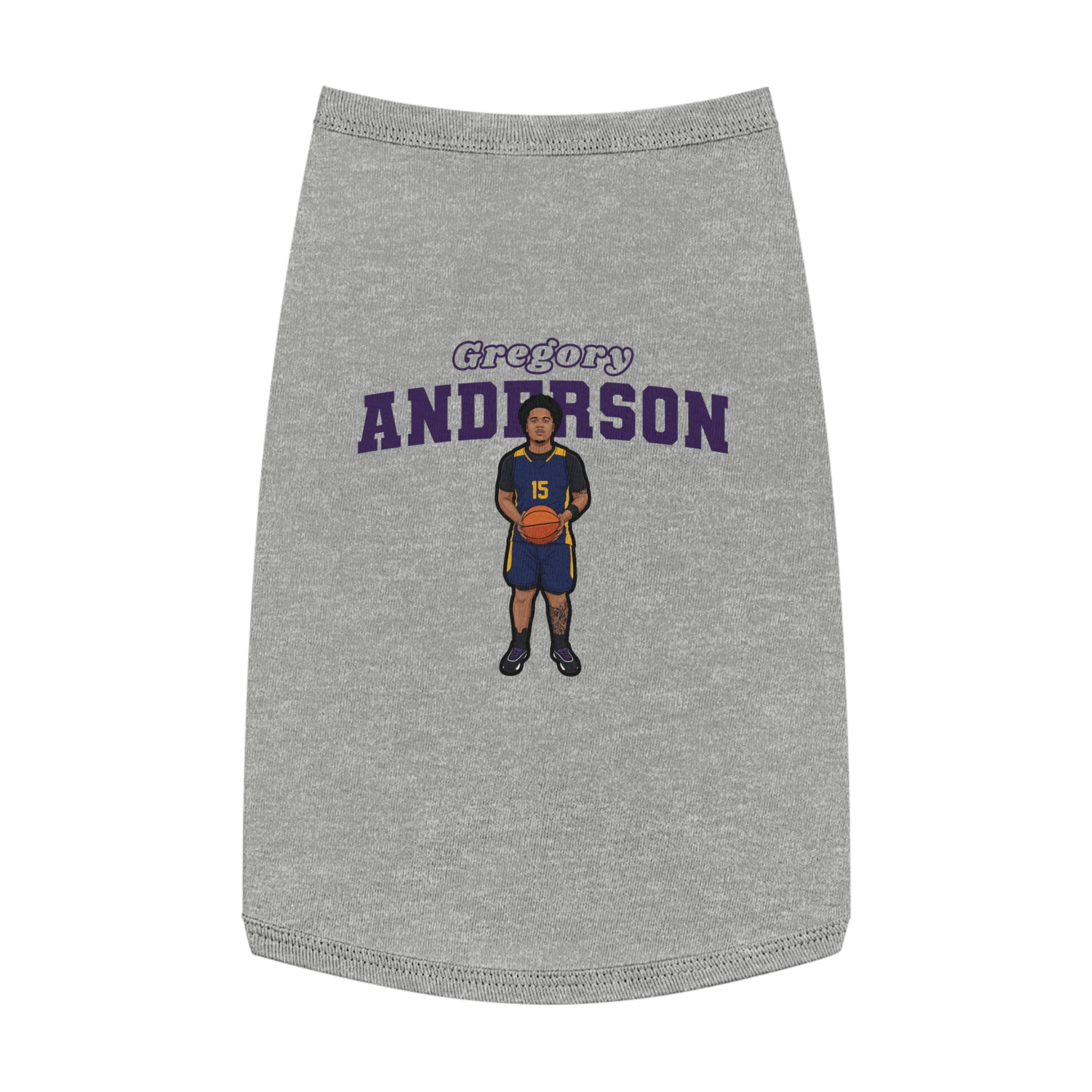 Pet Tank Top — character_name_arch in White