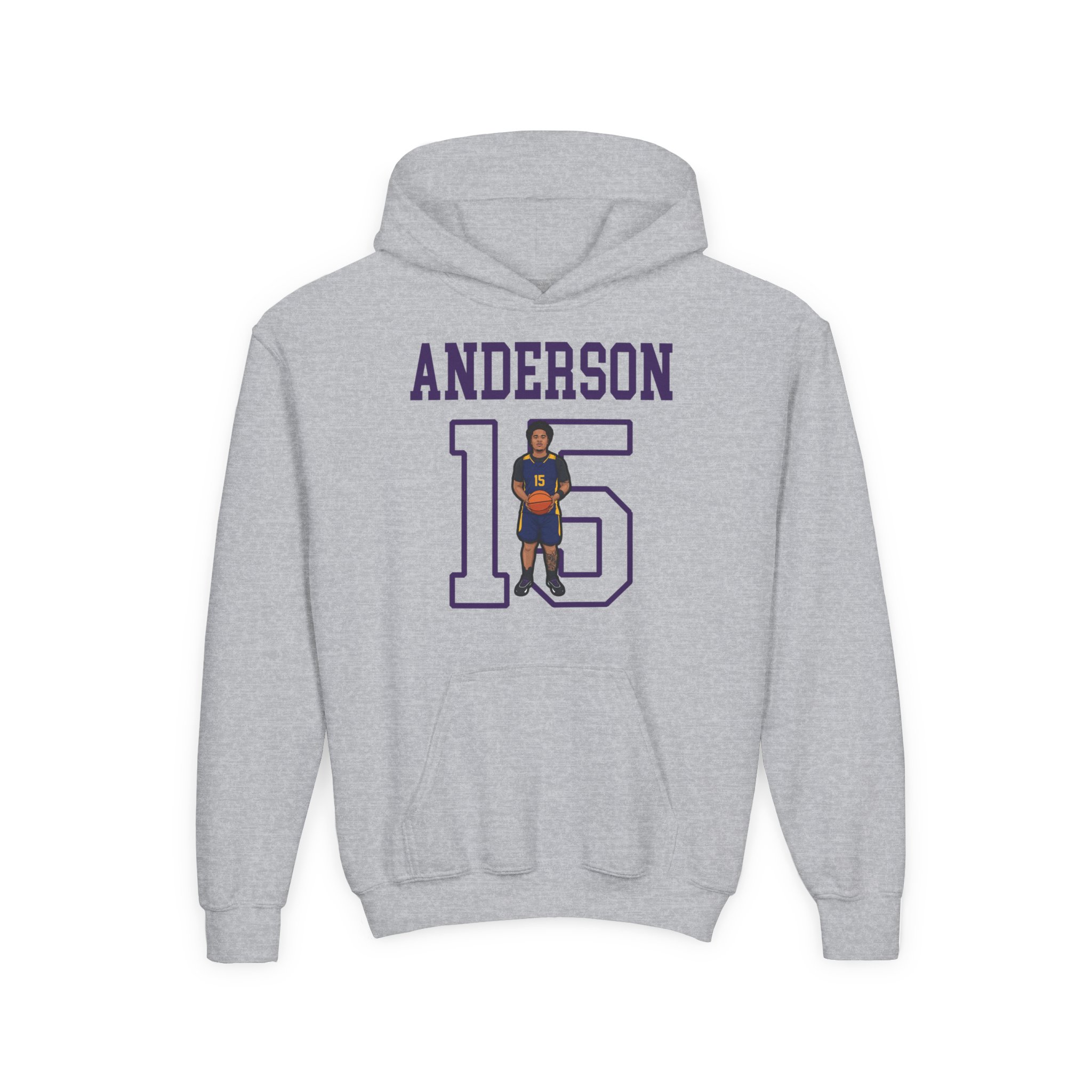 Youth Hoodie — character_shirsey in Grey