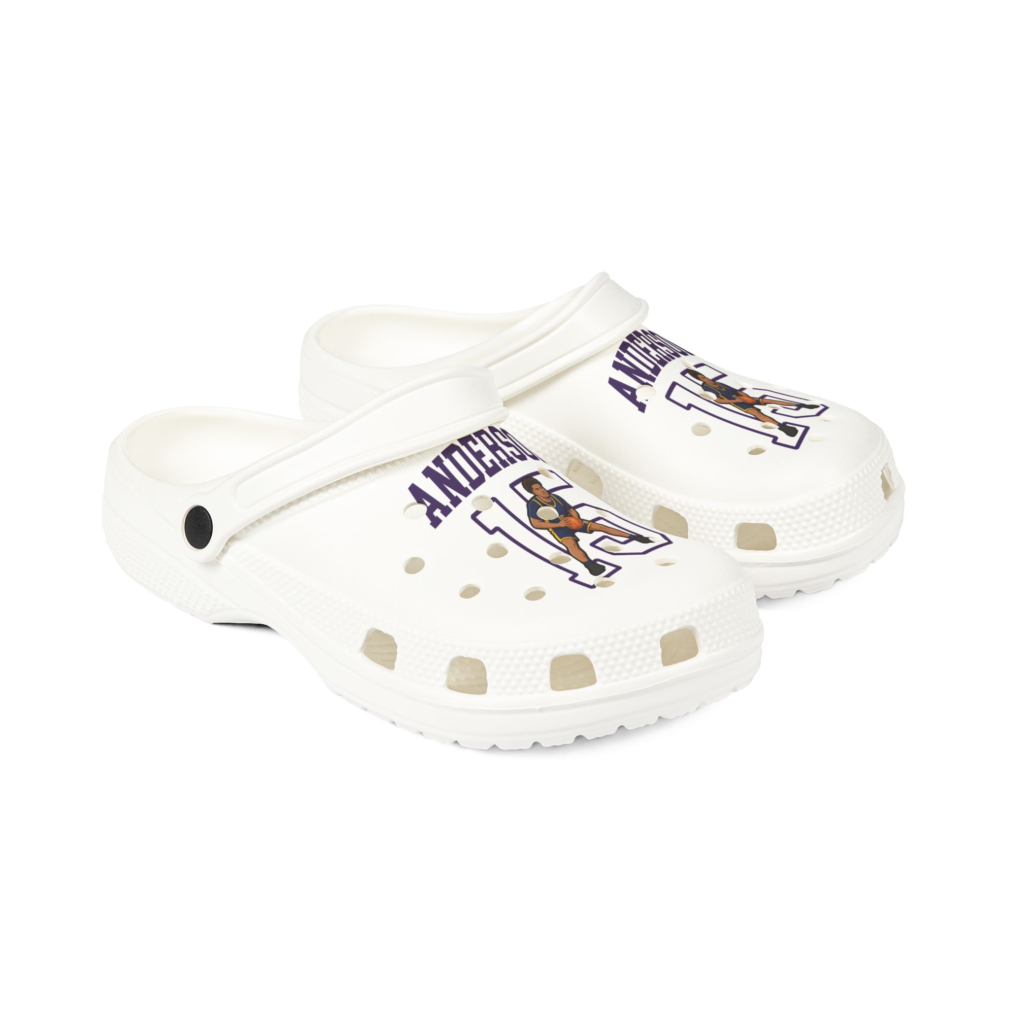 Rubber Clogs — character_shirsey in White