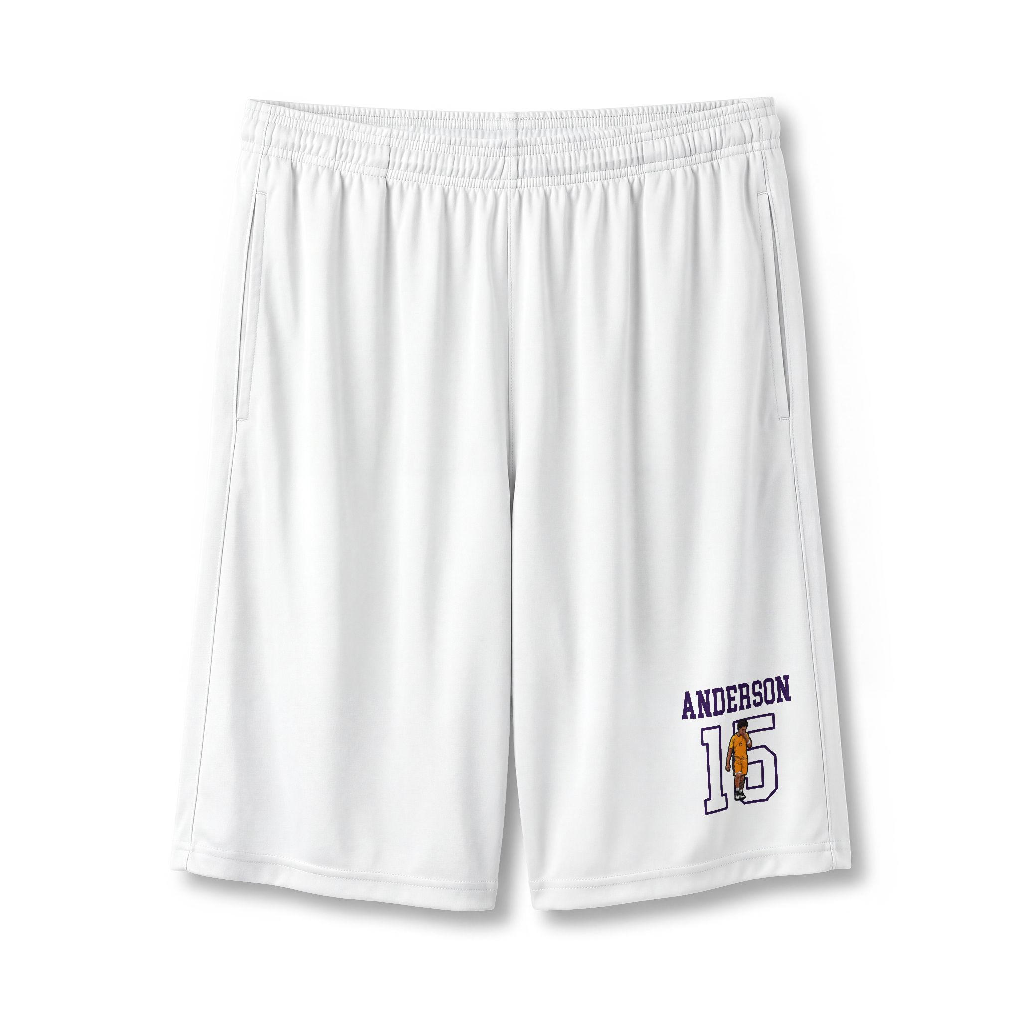 Shorts — character_shirsey in White