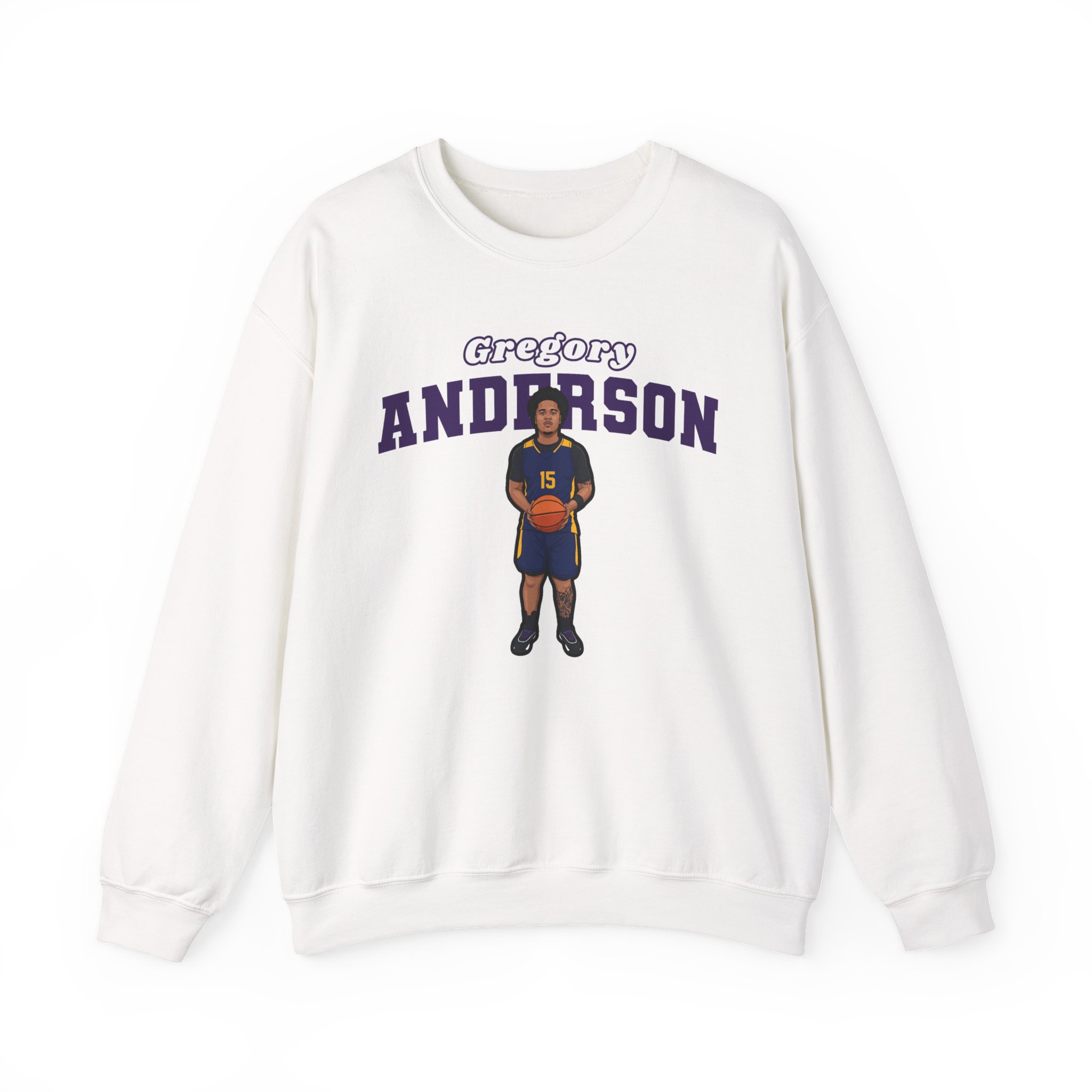 Crewneck Sweatshirt — character_name_arch in White