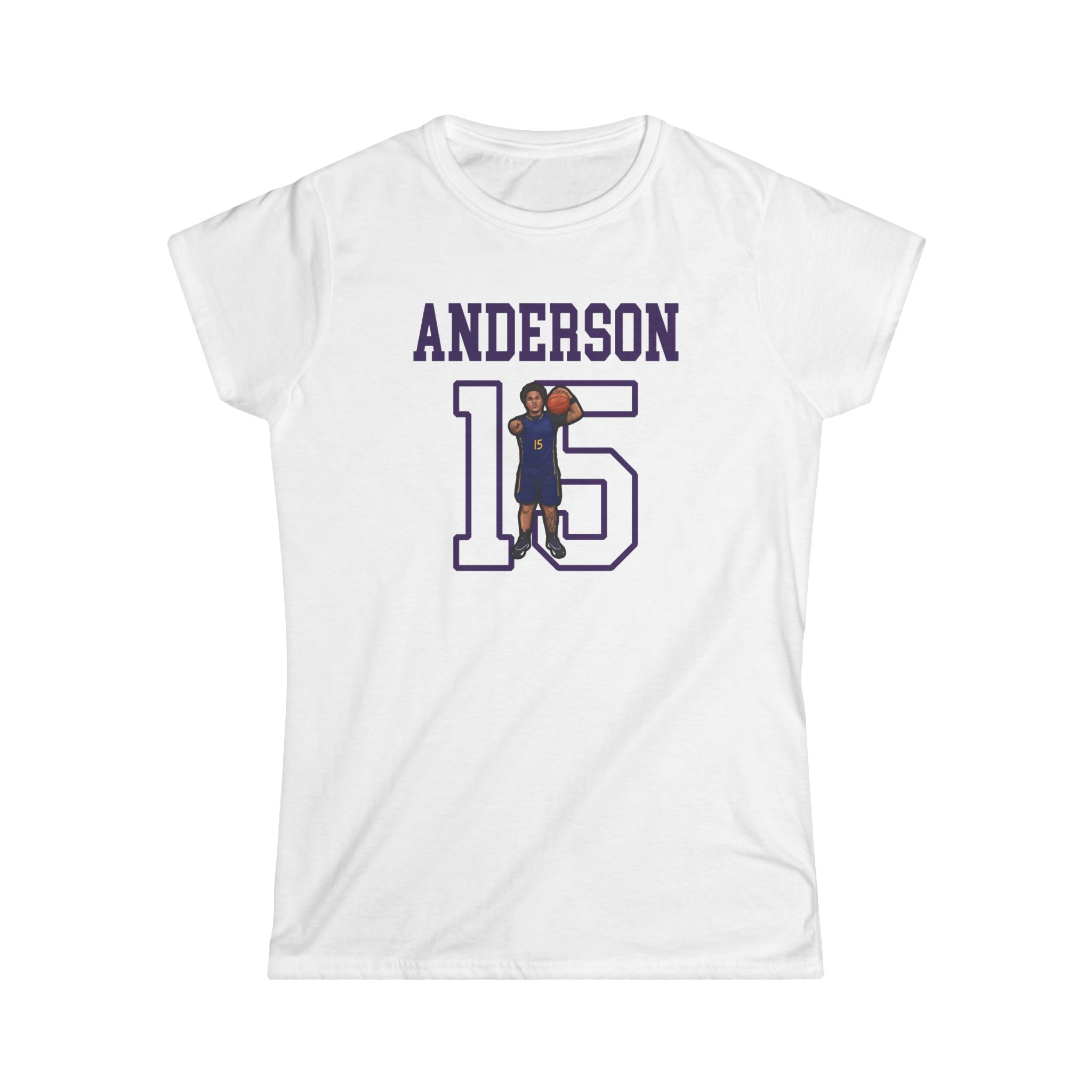 Women's Softstyle Tee — character_shirsey in White