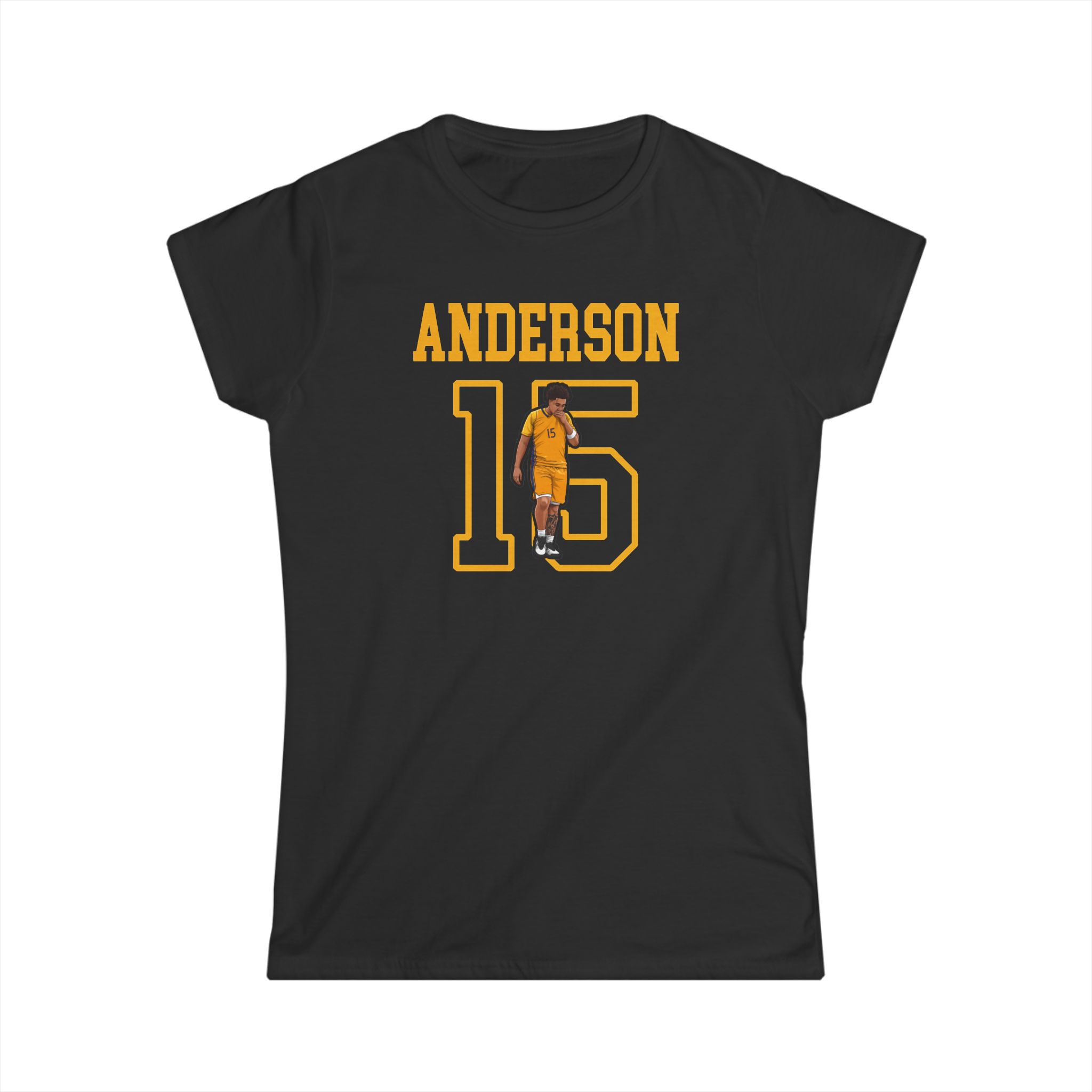 Women's Softstyle Tee — character_shirsey in Black