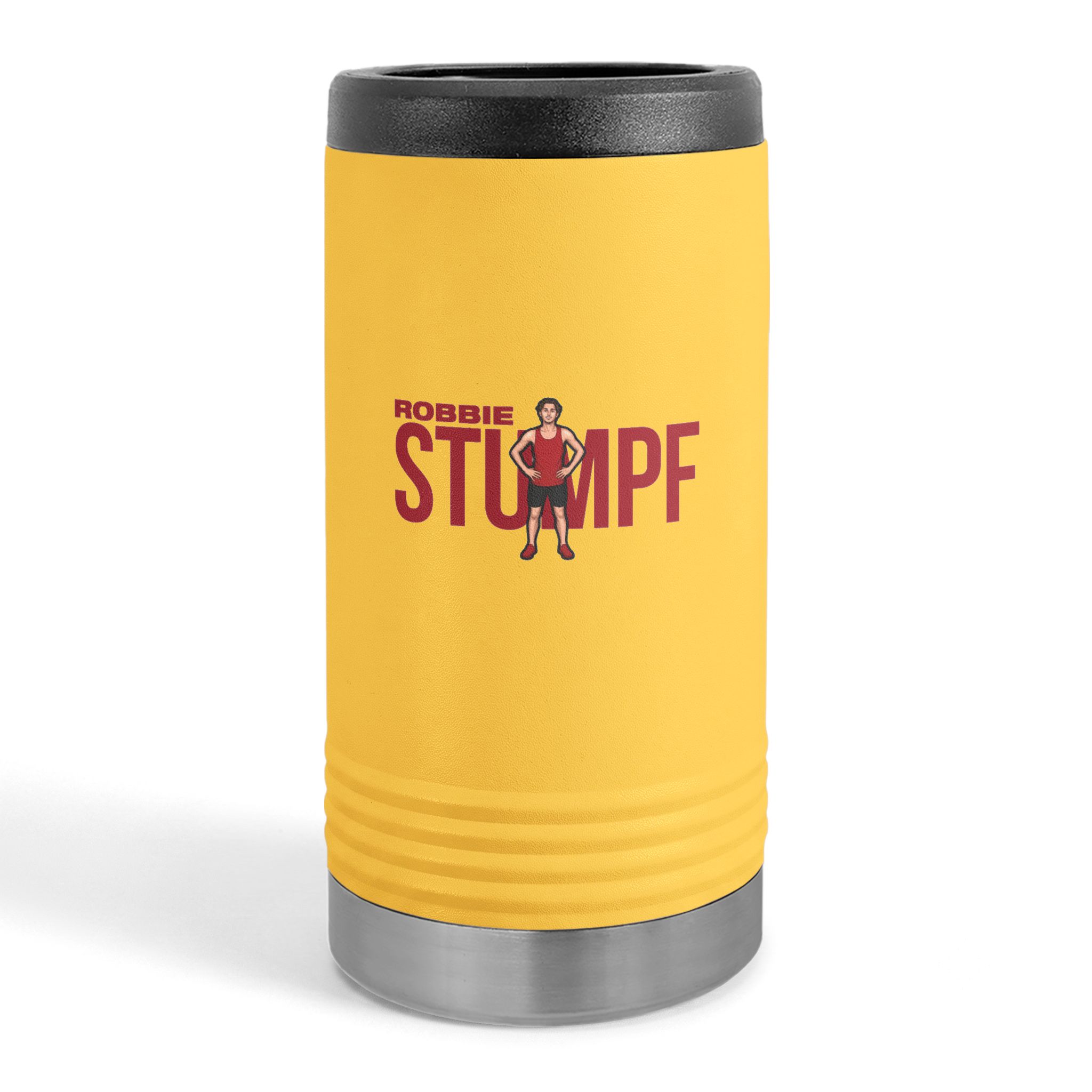 Slim Stainless Can Cooler — character_player_name in Yellow