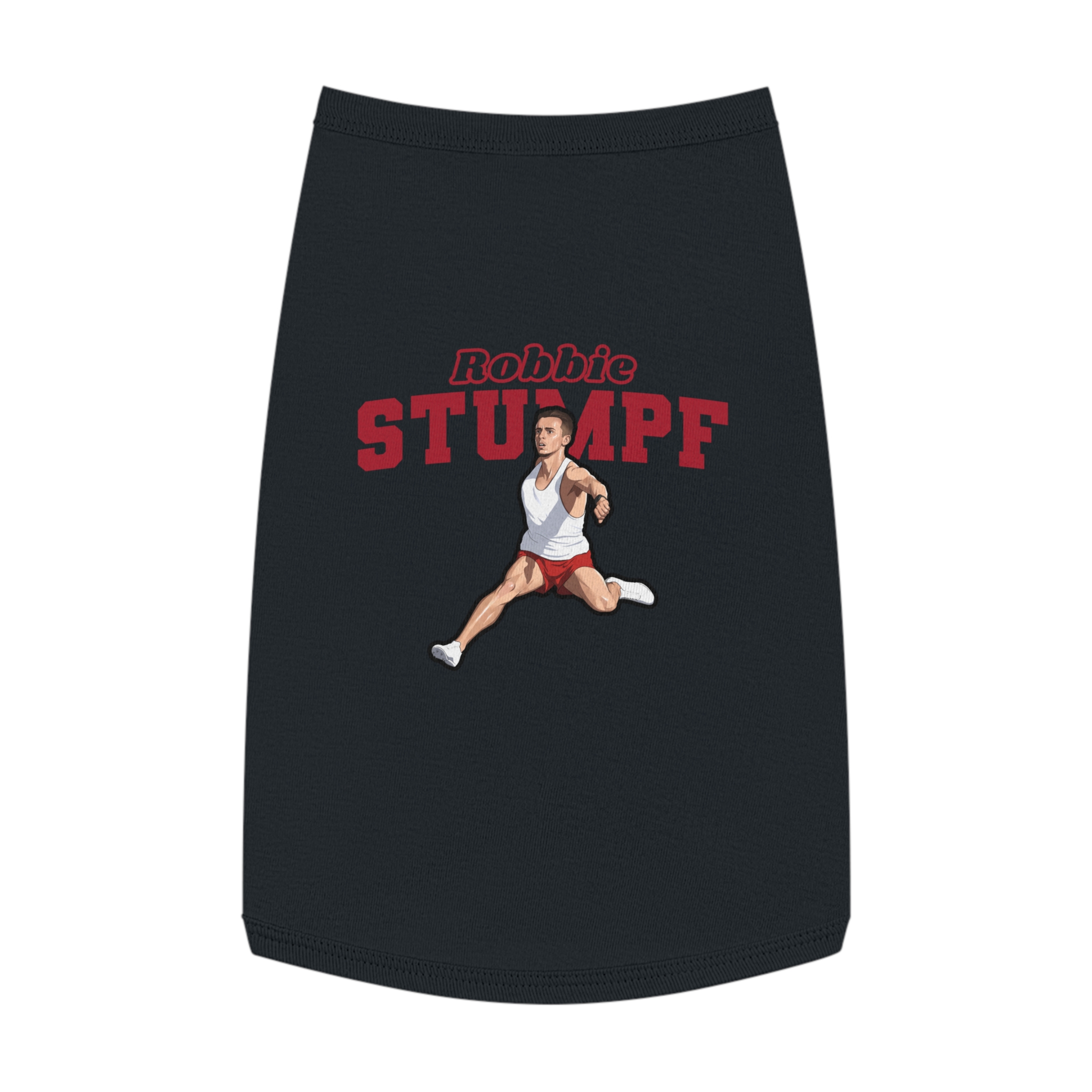 Pet Tank Top — character_name_arch in Black