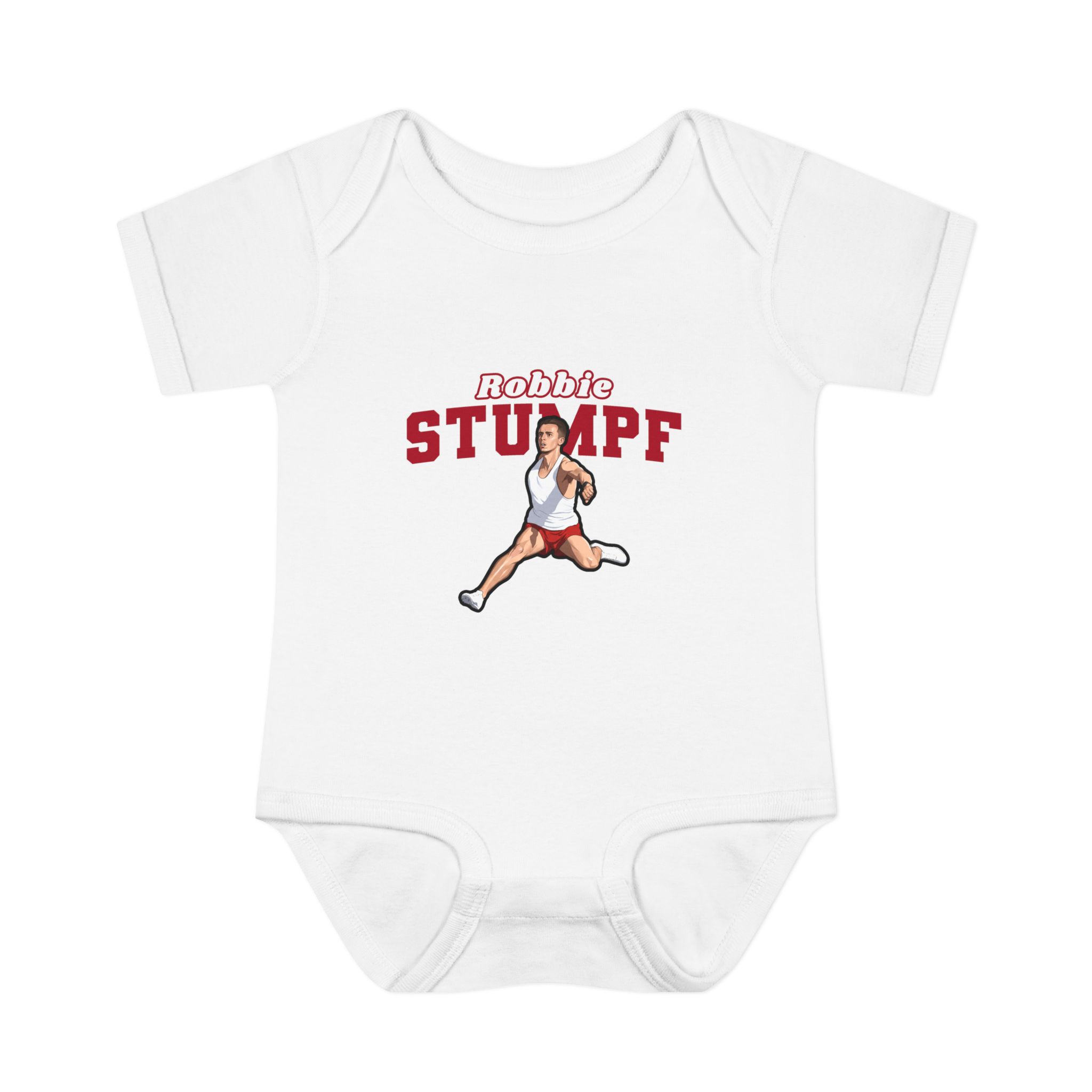 Baby Onesie — character_name_arch in White