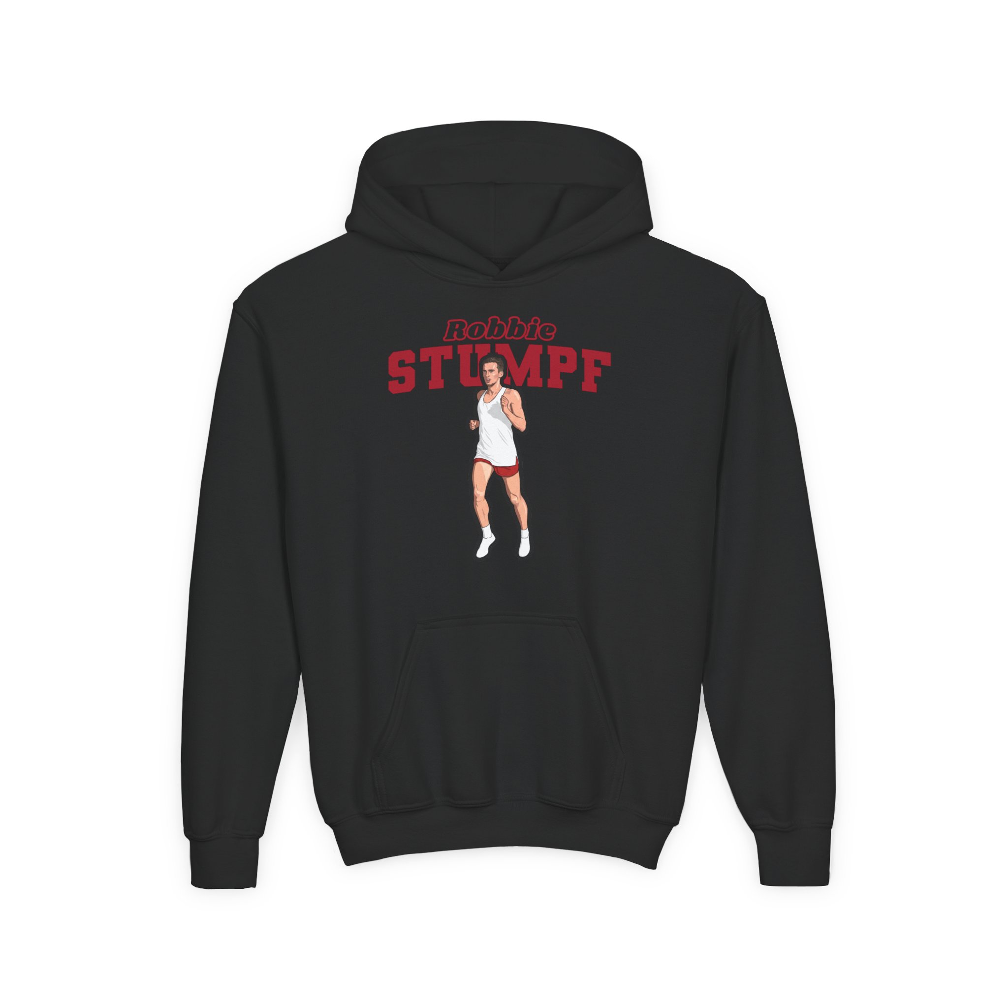 Youth Hoodie — character_name_arch in Black