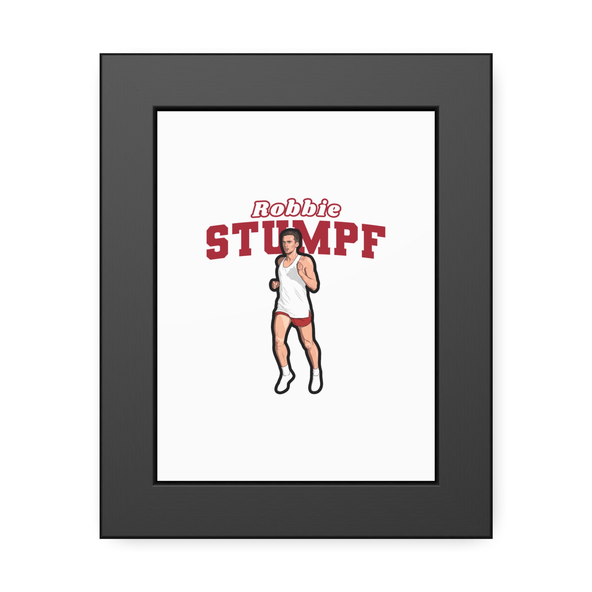 Framed Poster — character_name_arch in Black