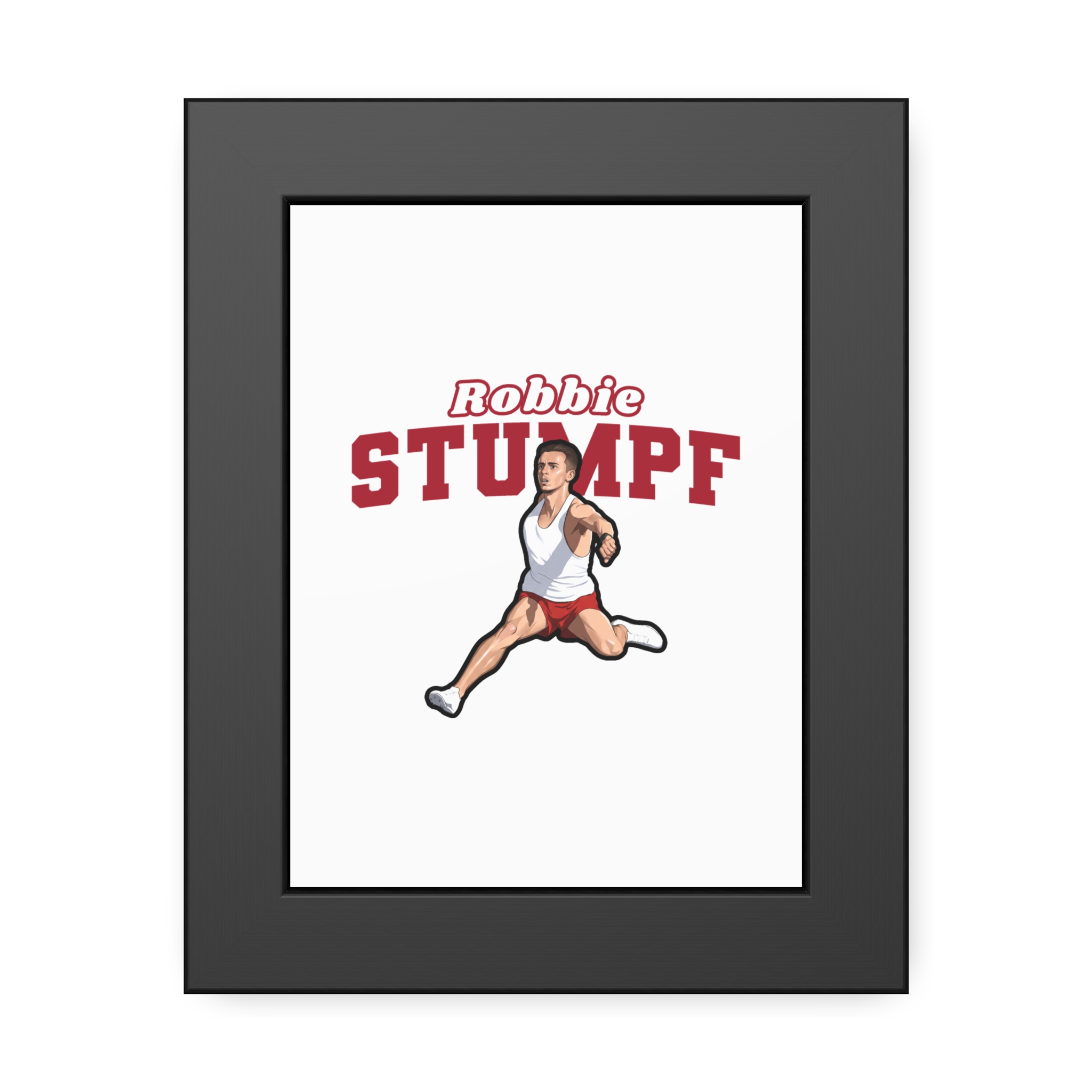 Framed Poster — character_name_arch in Black