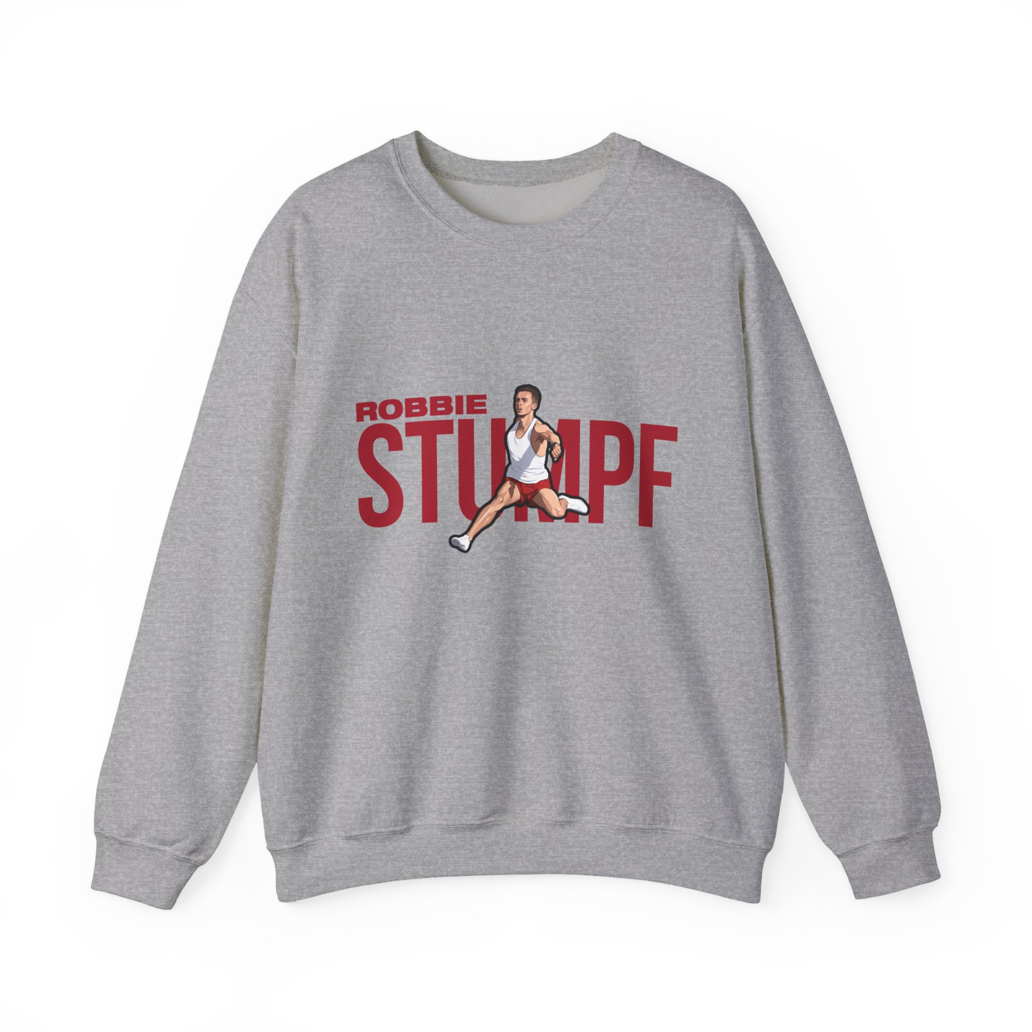 Crewneck Sweatshirt — character_player_name in Grey