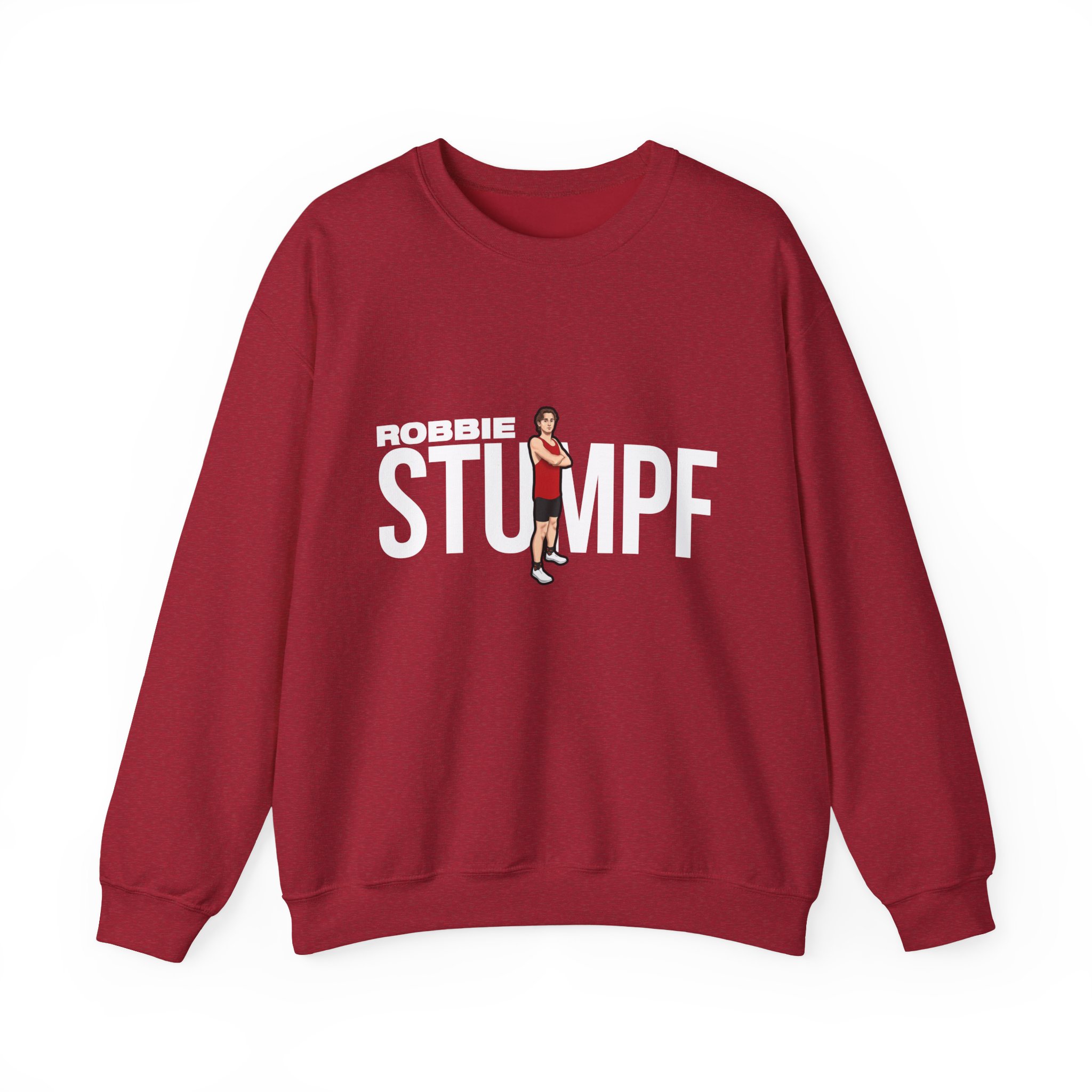 Crewneck Sweatshirt — character_player_name in Red