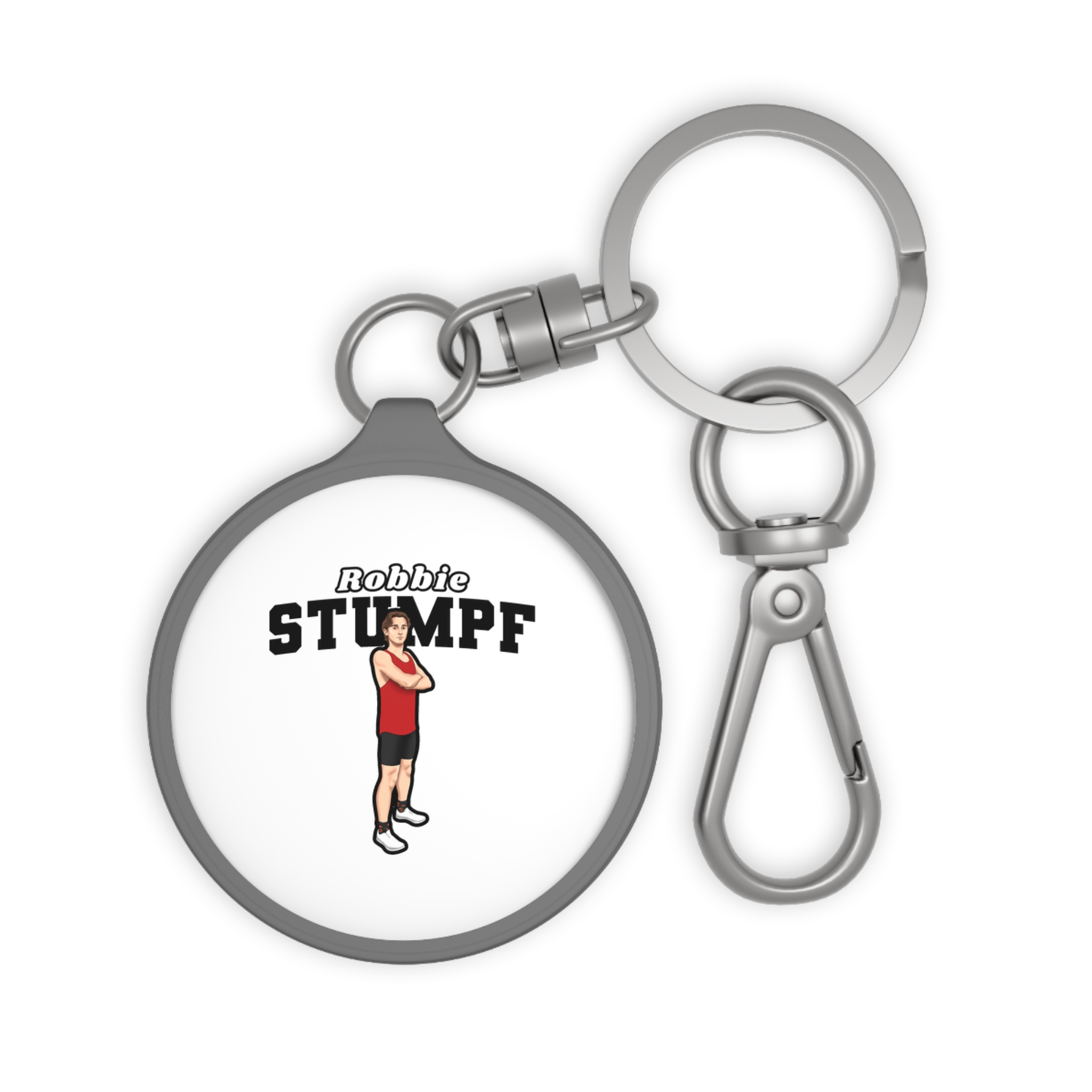 Keychain — character_name_arch in Grey