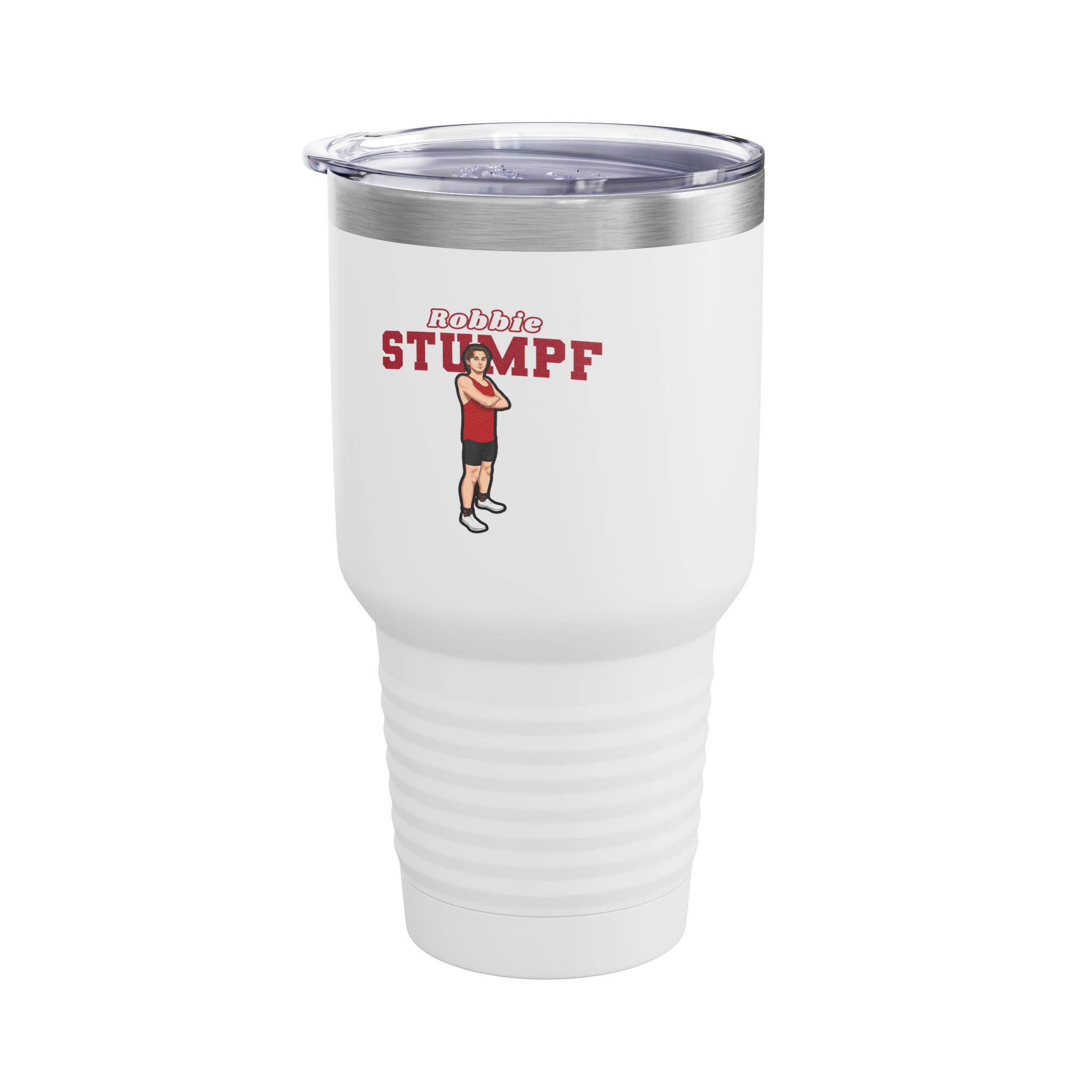 30oz Tumbler — character_name_arch in White