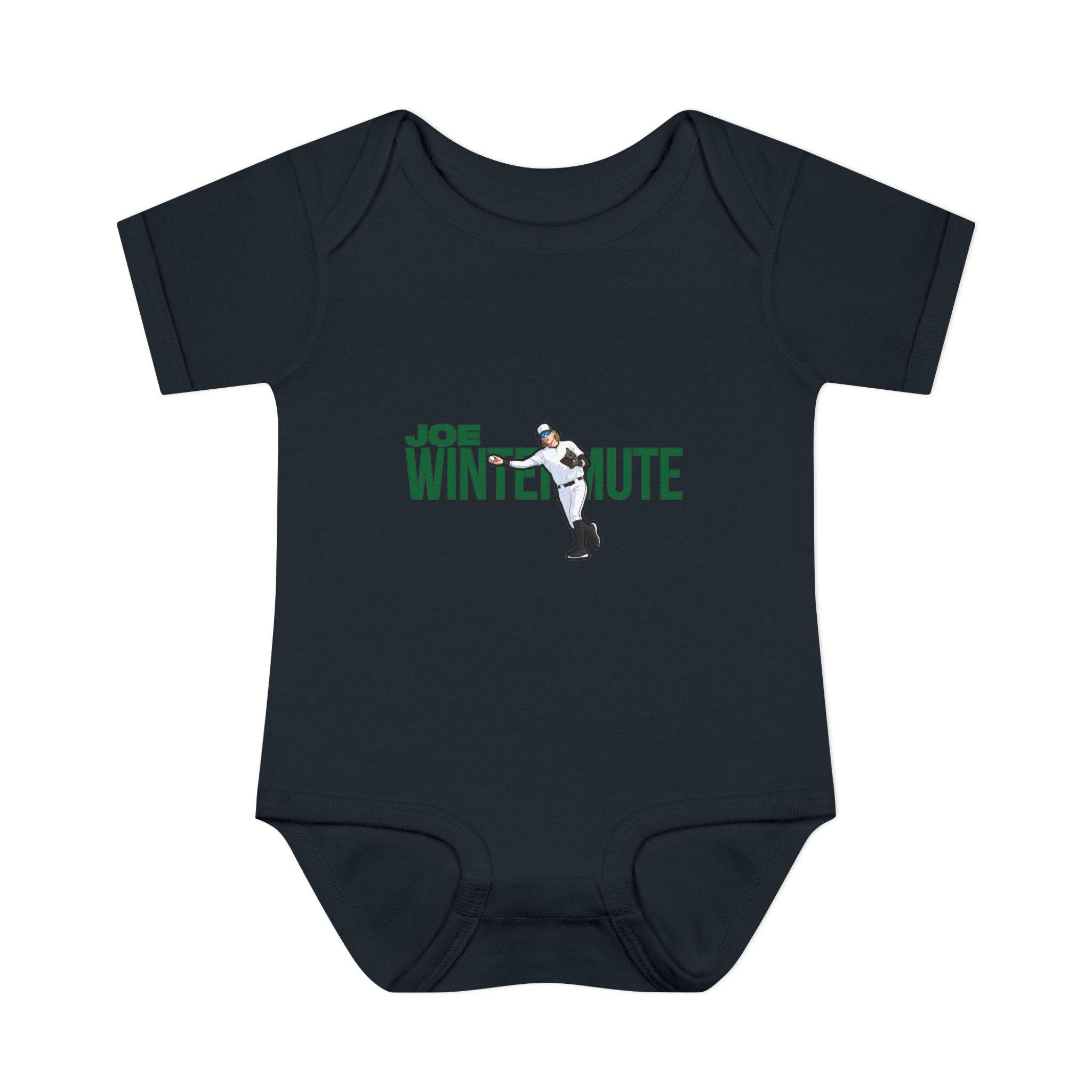 Baby Onesie — character_player_name in Black