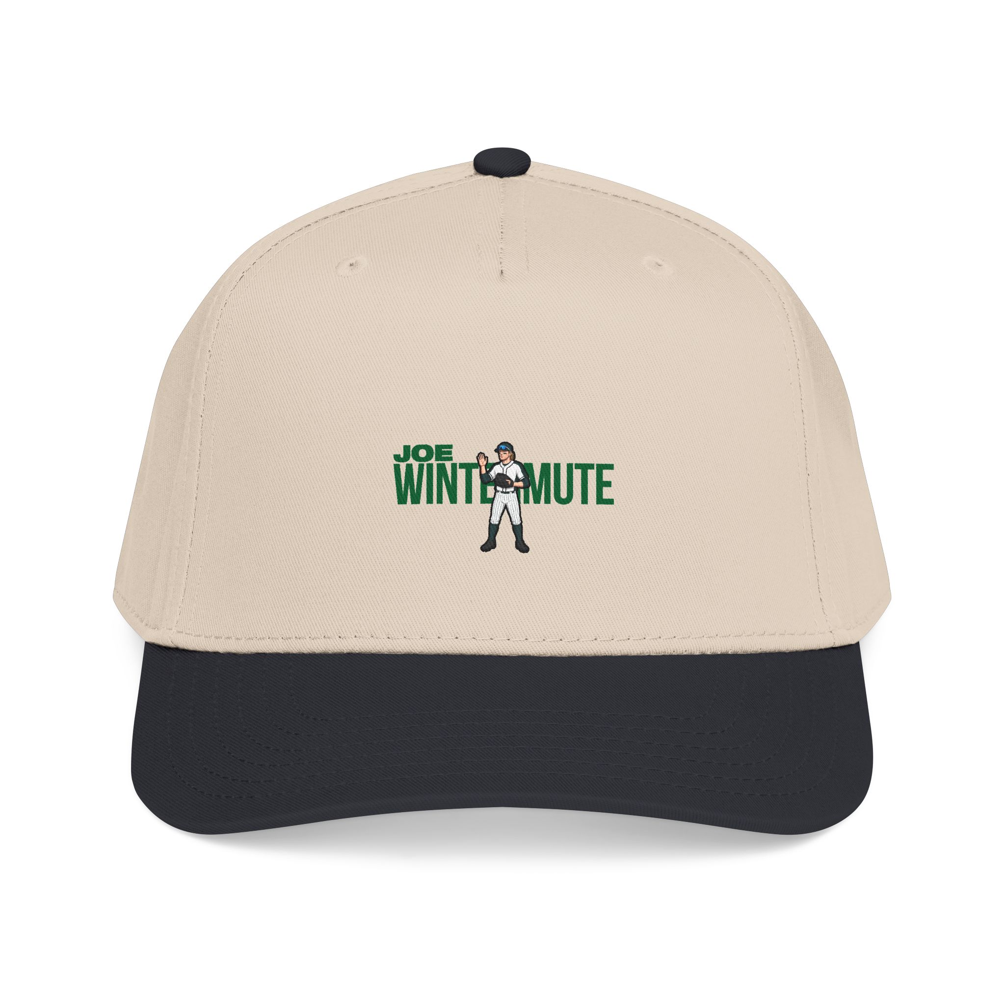 Baseball Cap — character_player_name in Black / Natural