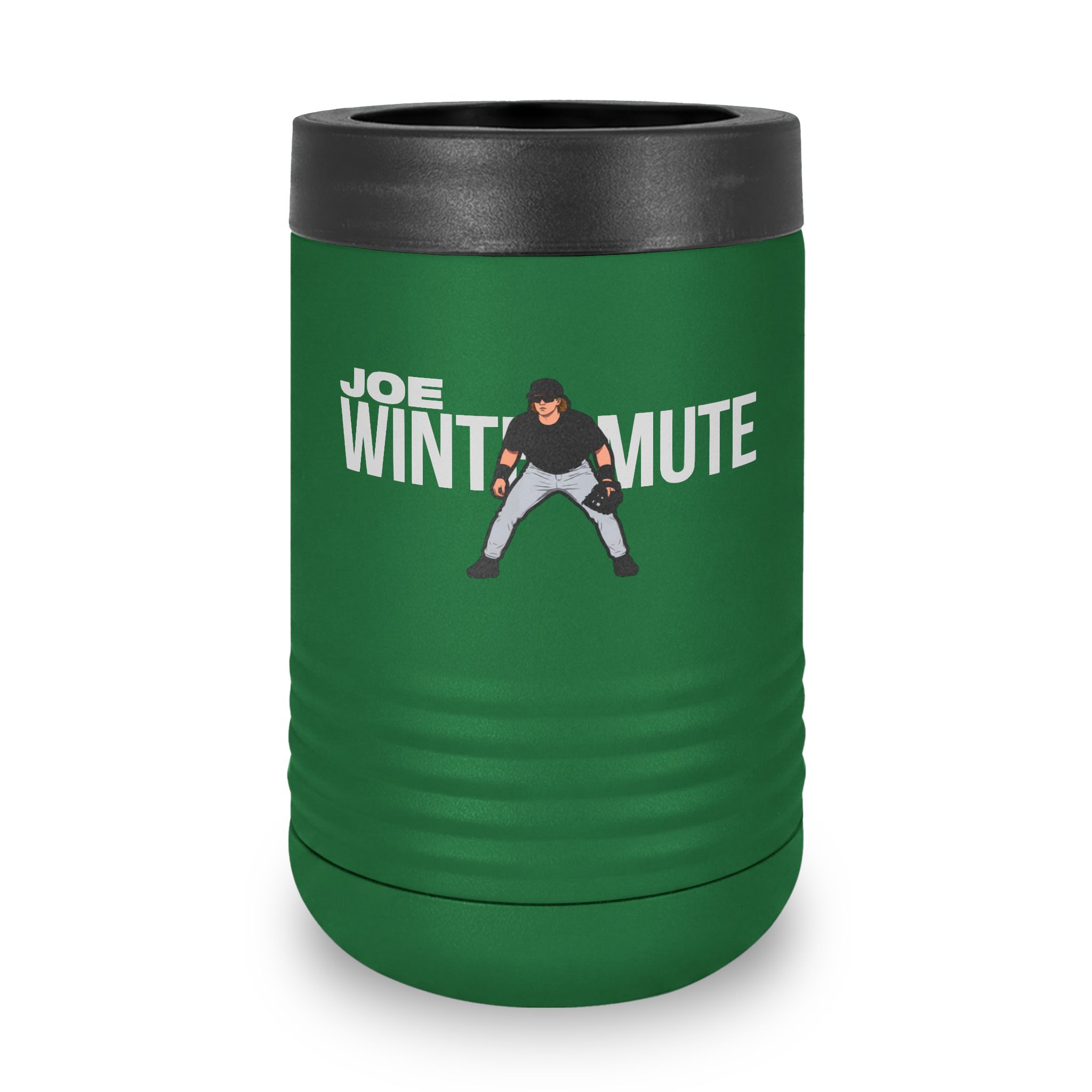 Stainless Can Cooler — character_player_name in Green