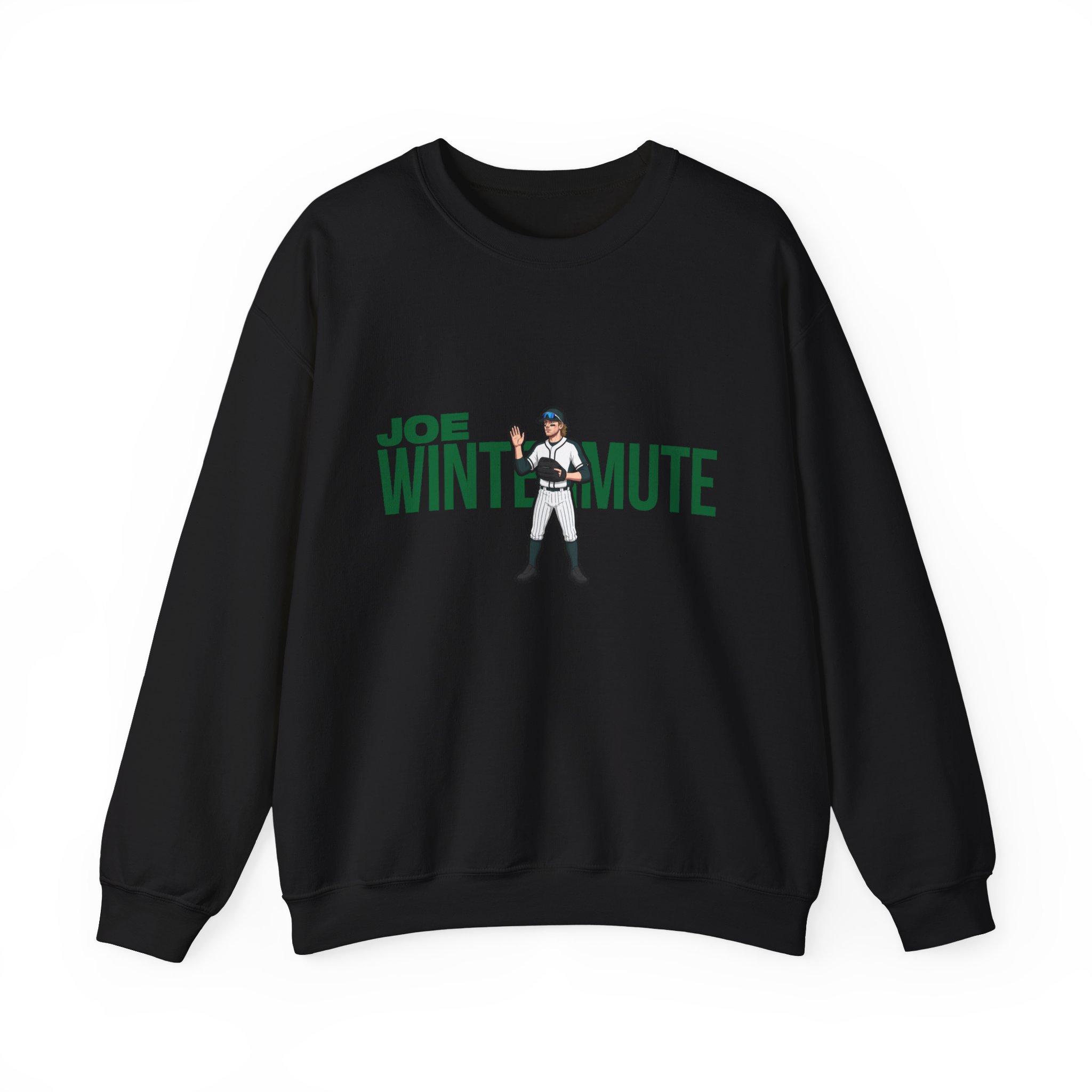 Crewneck Sweatshirt — character_player_name in Black