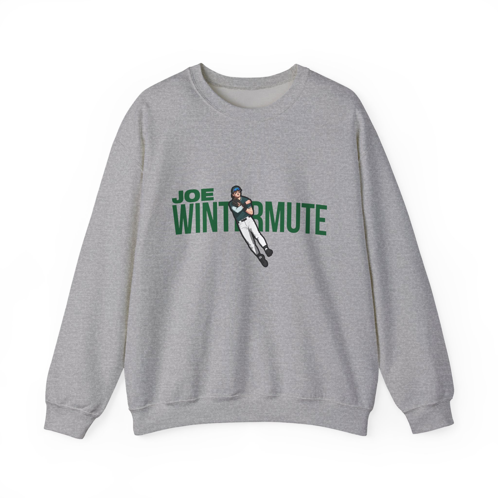 Crewneck Sweatshirt — character_player_name in Grey