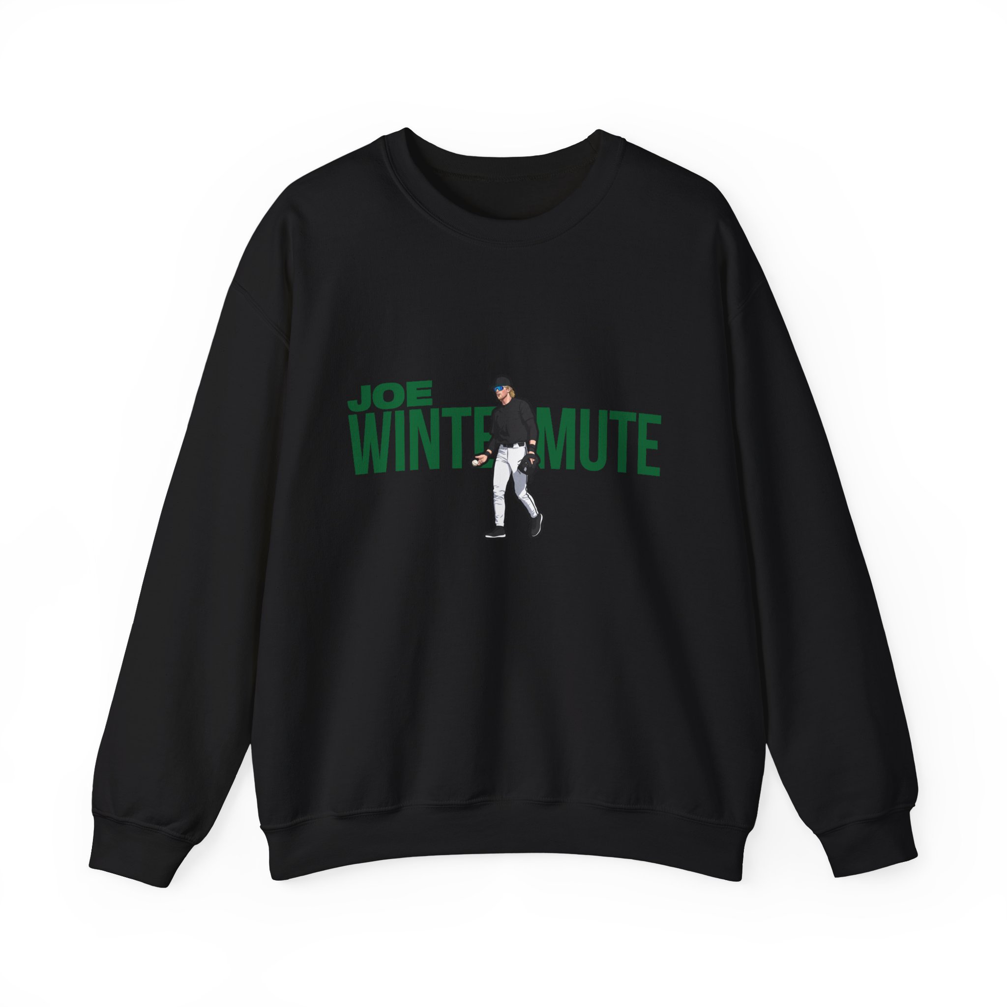 Crewneck Sweatshirt — character_player_name in Black