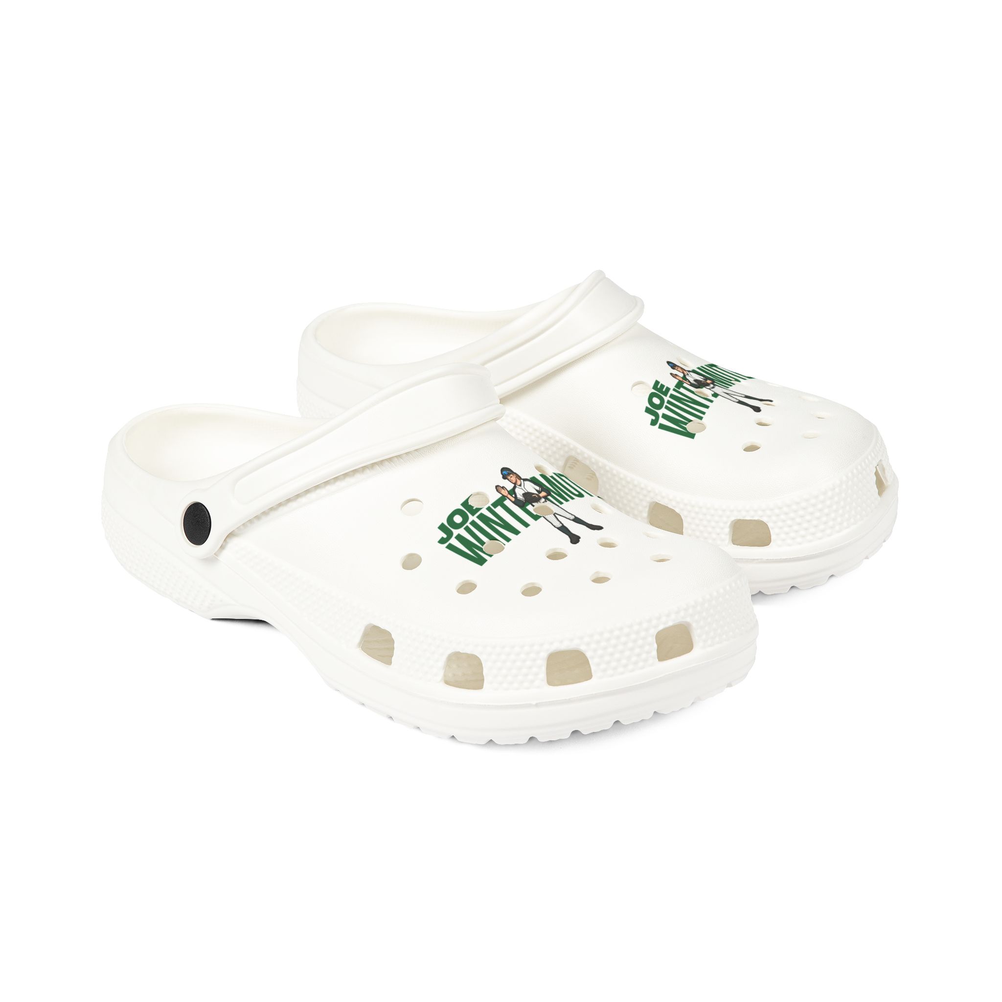 Rubber Clogs — character_player_name in White