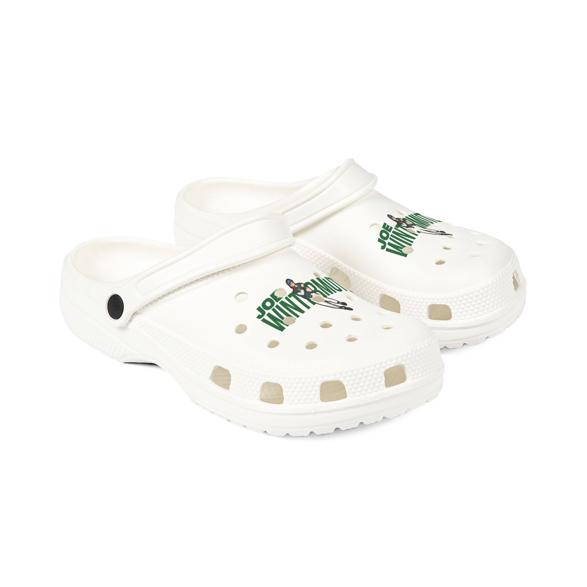 Rubber Clogs — character_player_name in White