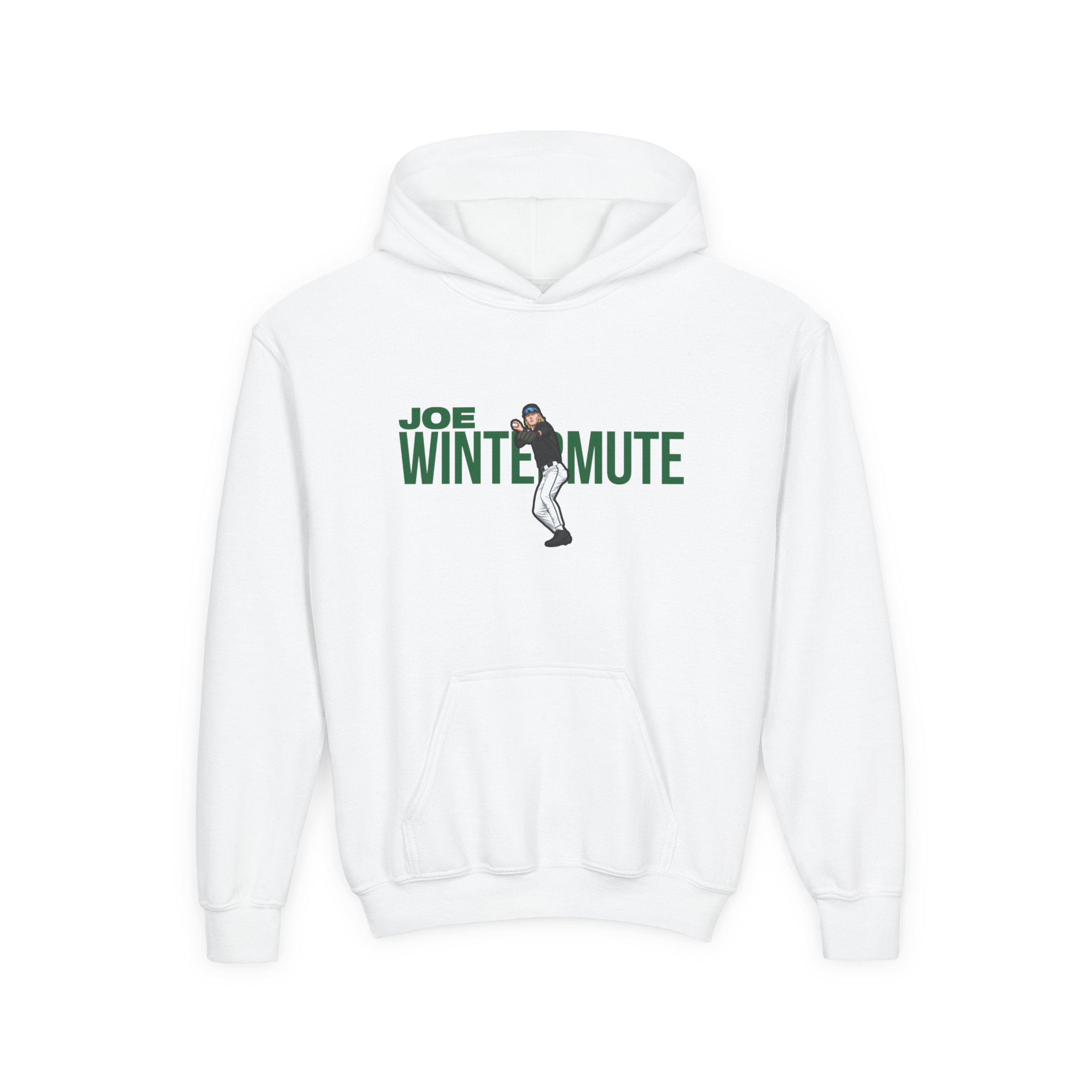 Youth Hoodie — character_player_name in White