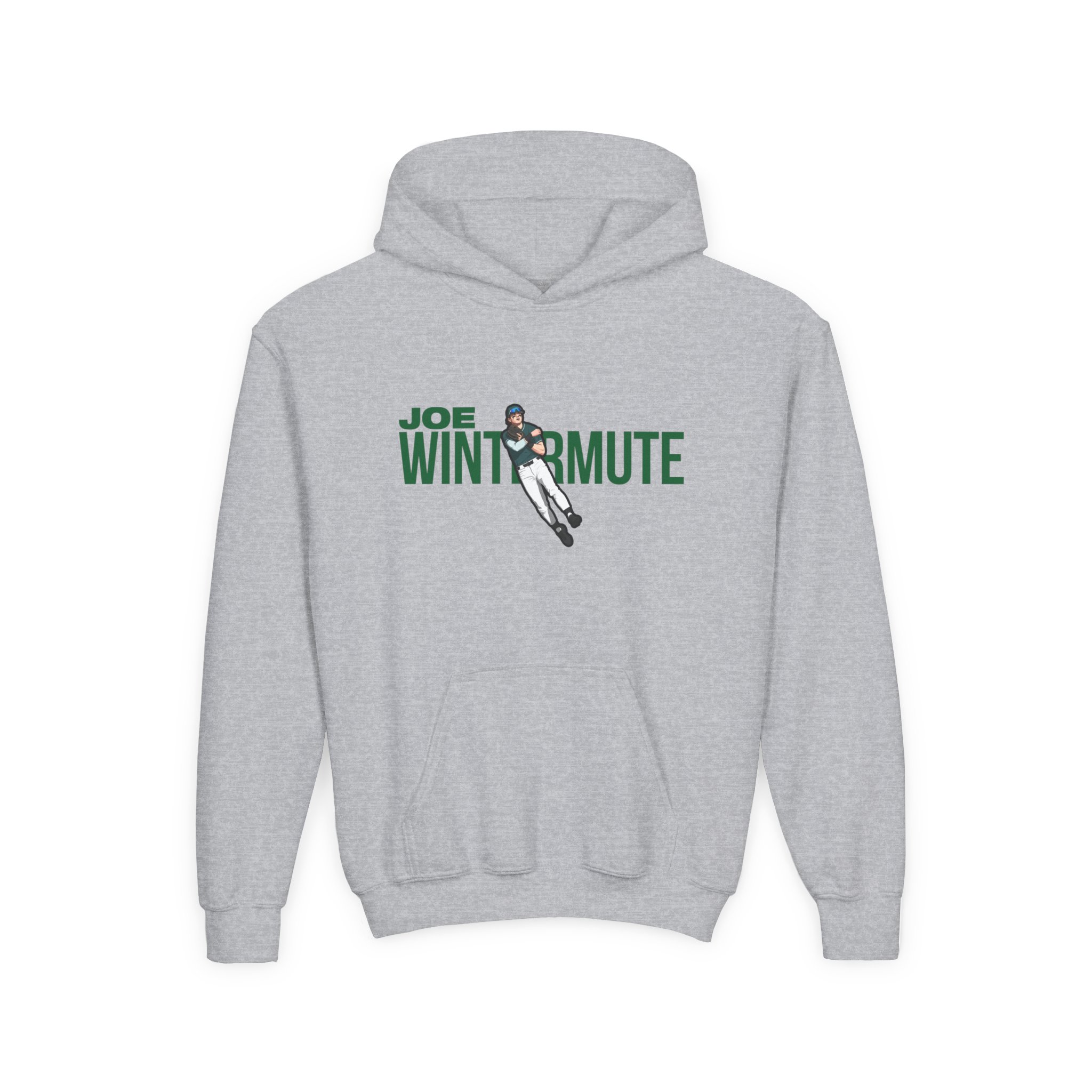 Youth Hoodie — character_player_name in Grey