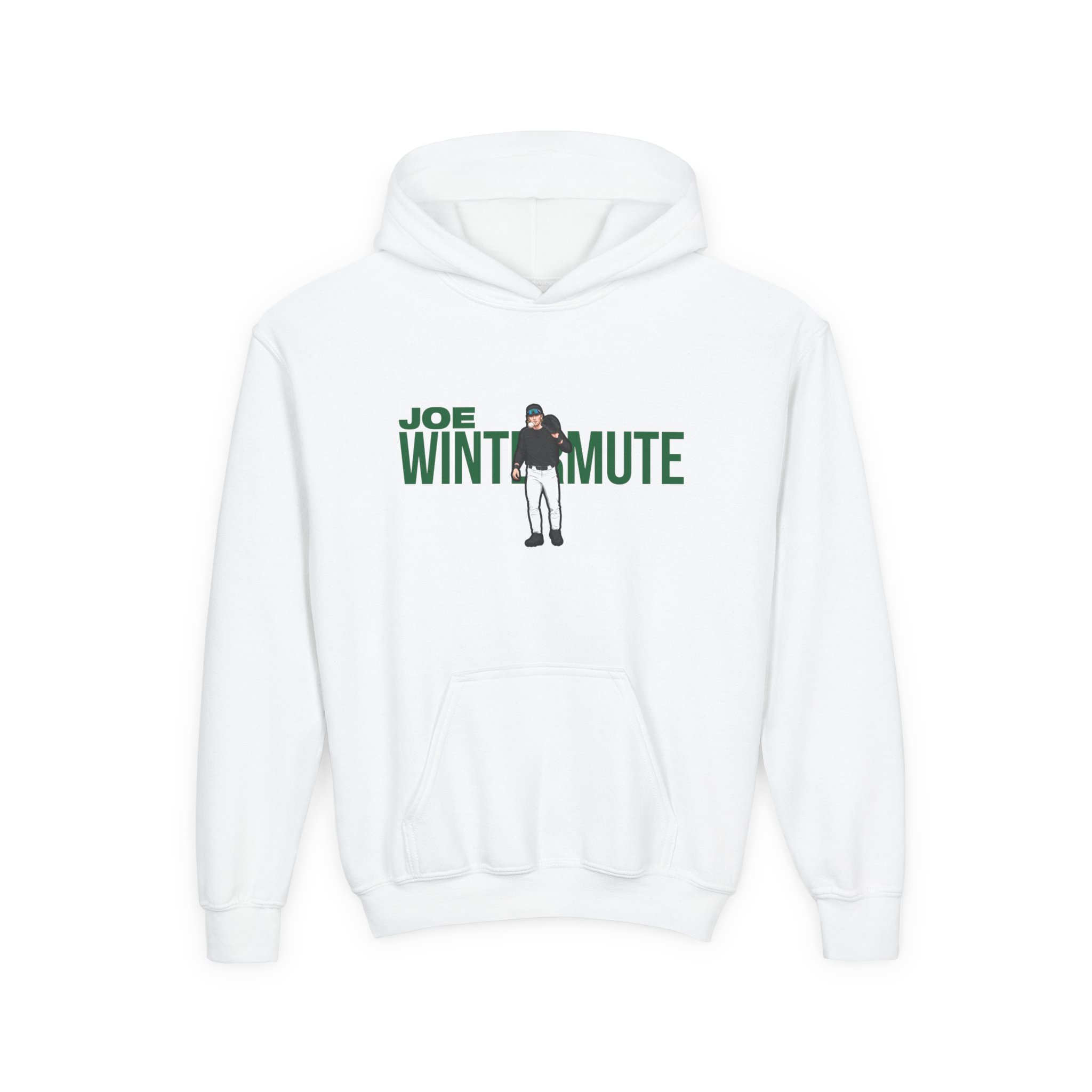 Youth Hoodie — character_player_name in White