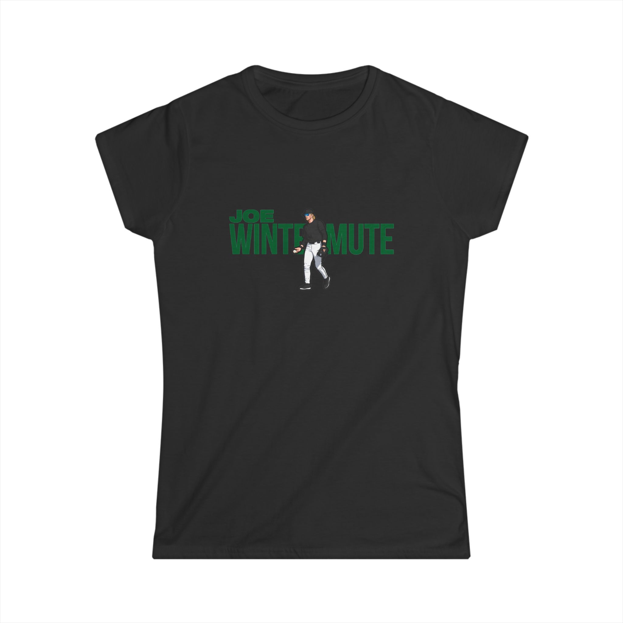 Women's Softstyle Tee — character_player_name in Black