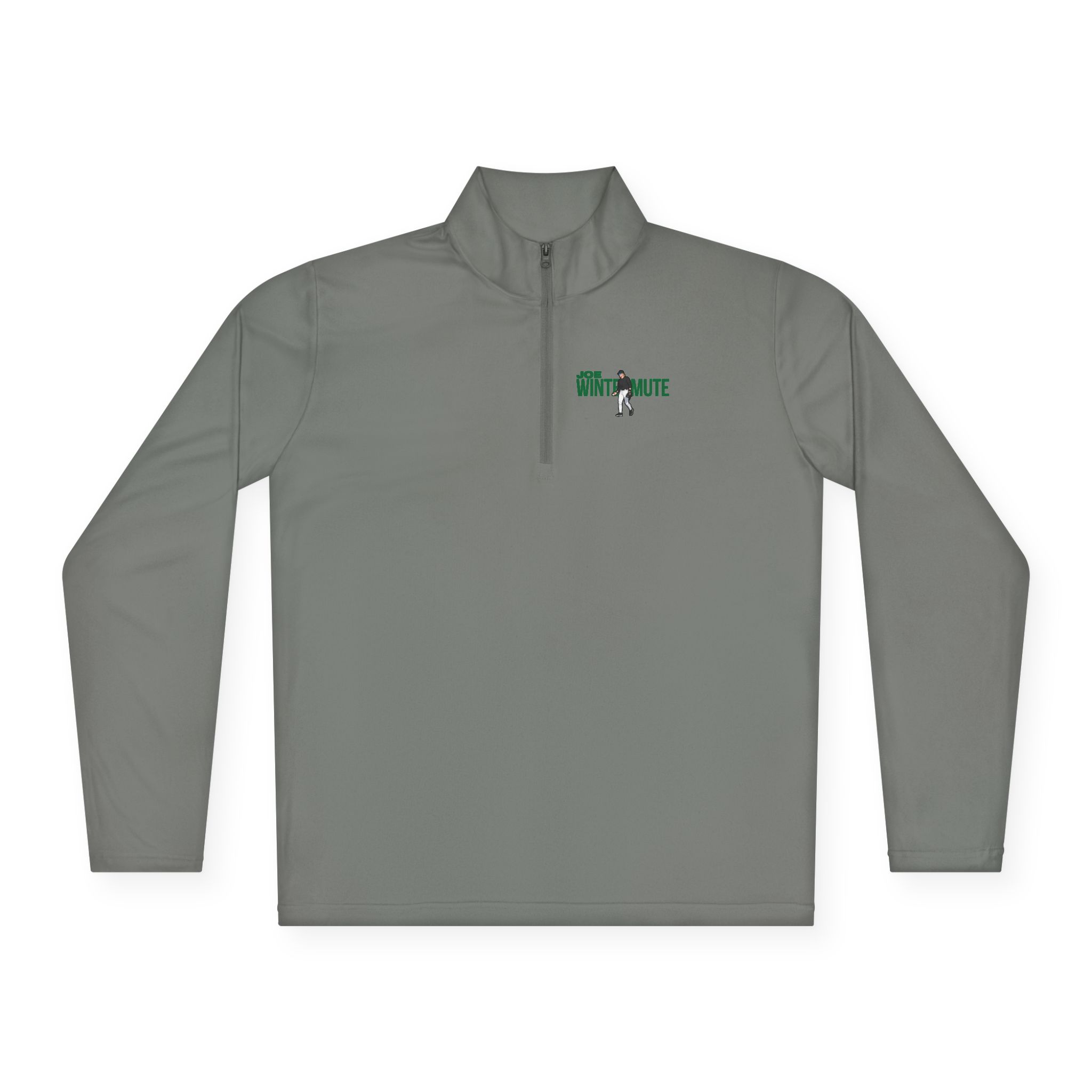 Q-Zip Pullover — character_player_name in Grey