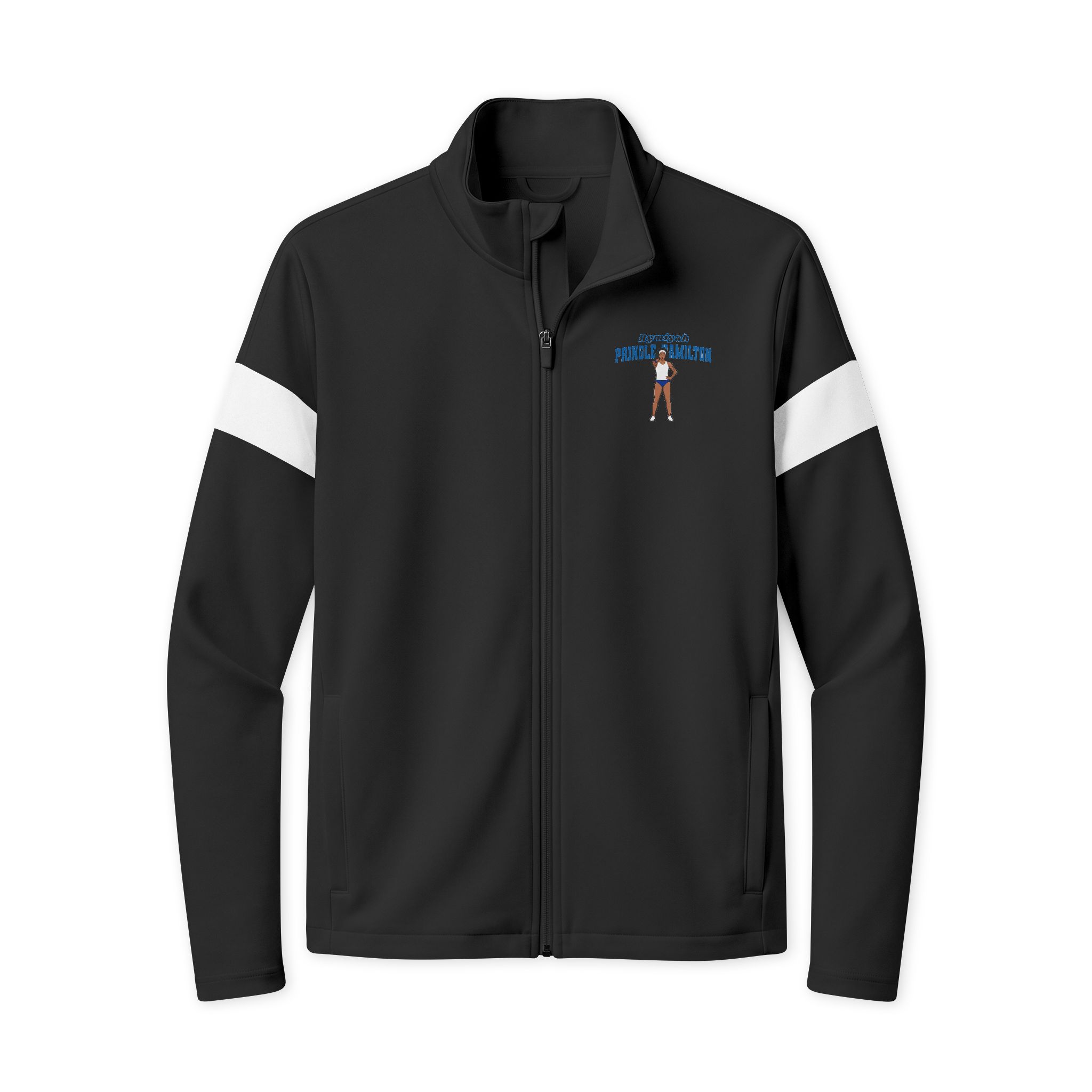 Travel Full-Zip Jacket — character_name_arch in Black/ White