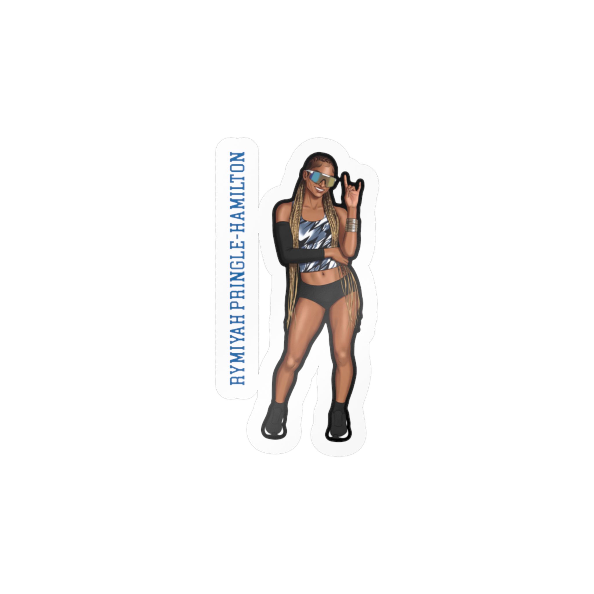 Vinyl Sticker — character_name_vertical in Classic