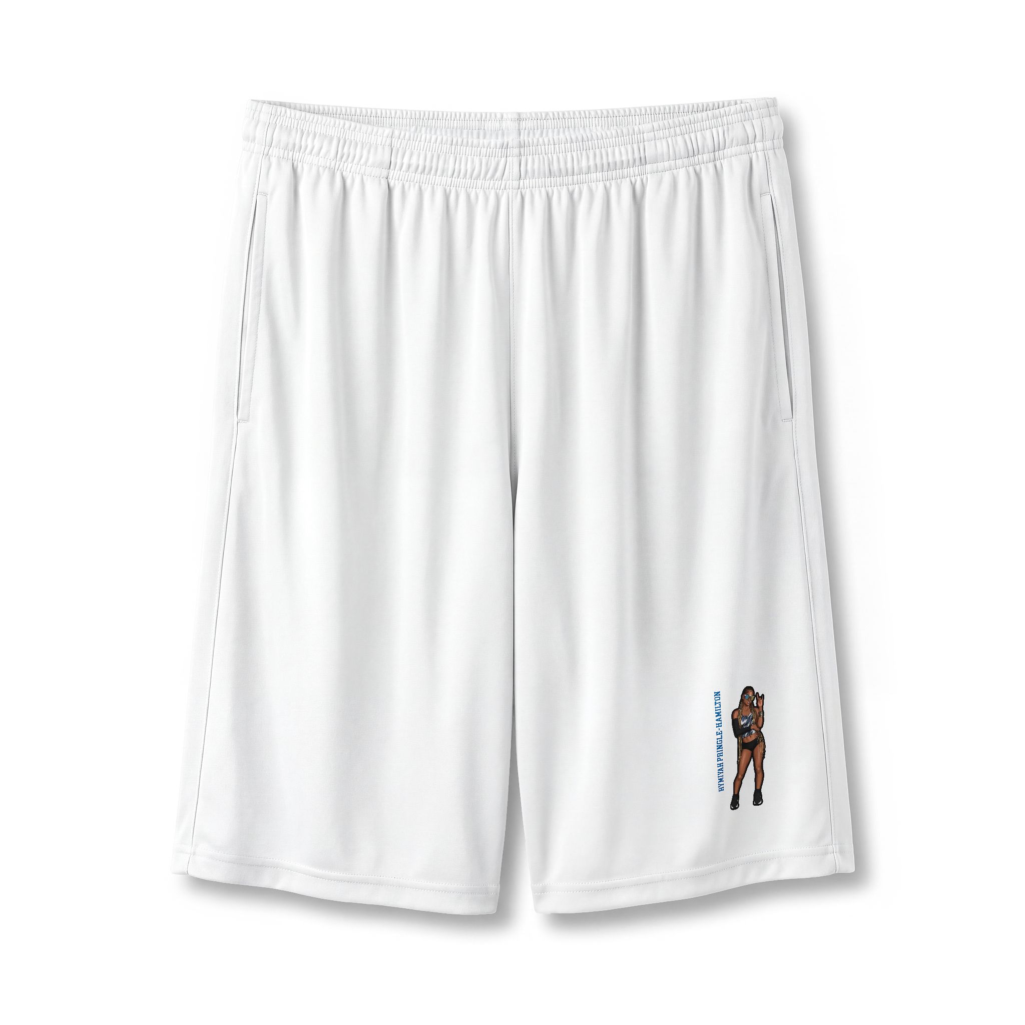 Shorts — character_name_vertical in White