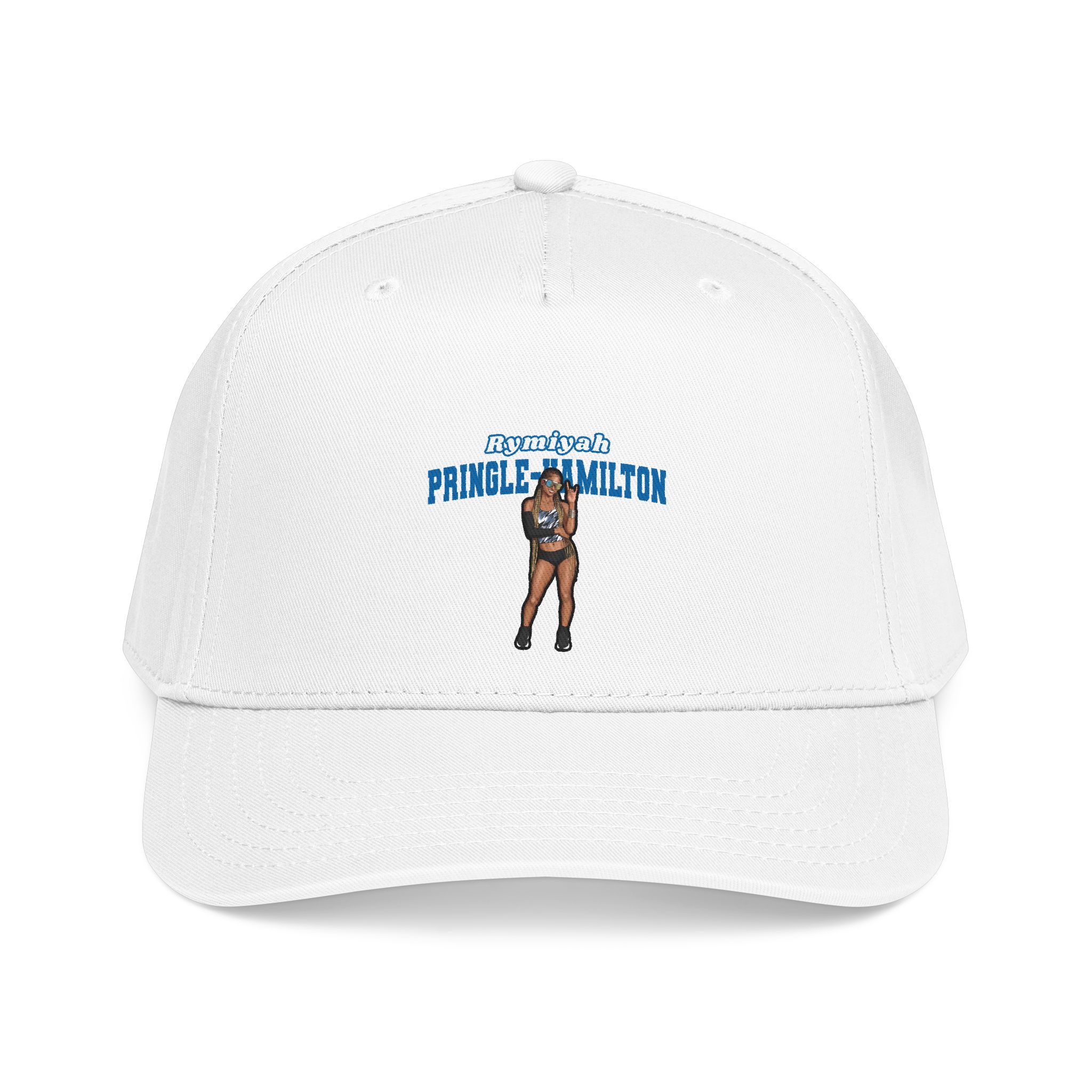 Baseball Cap — character_name_arch in White