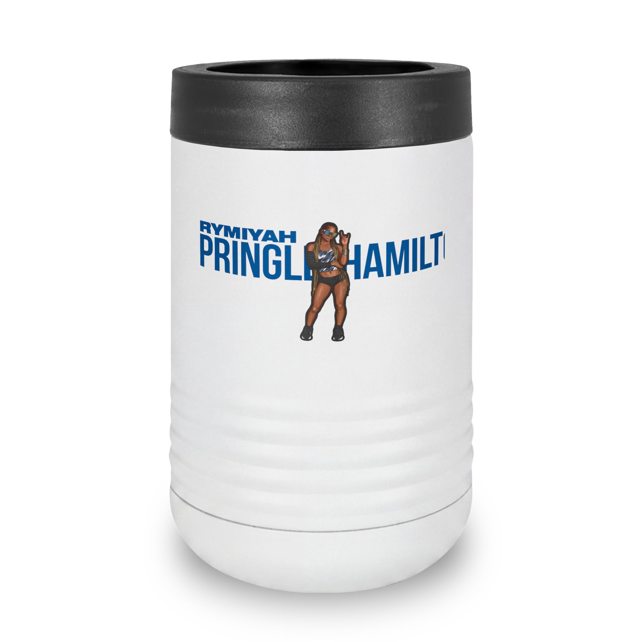 Stainless Can Cooler — character_player_name in White
