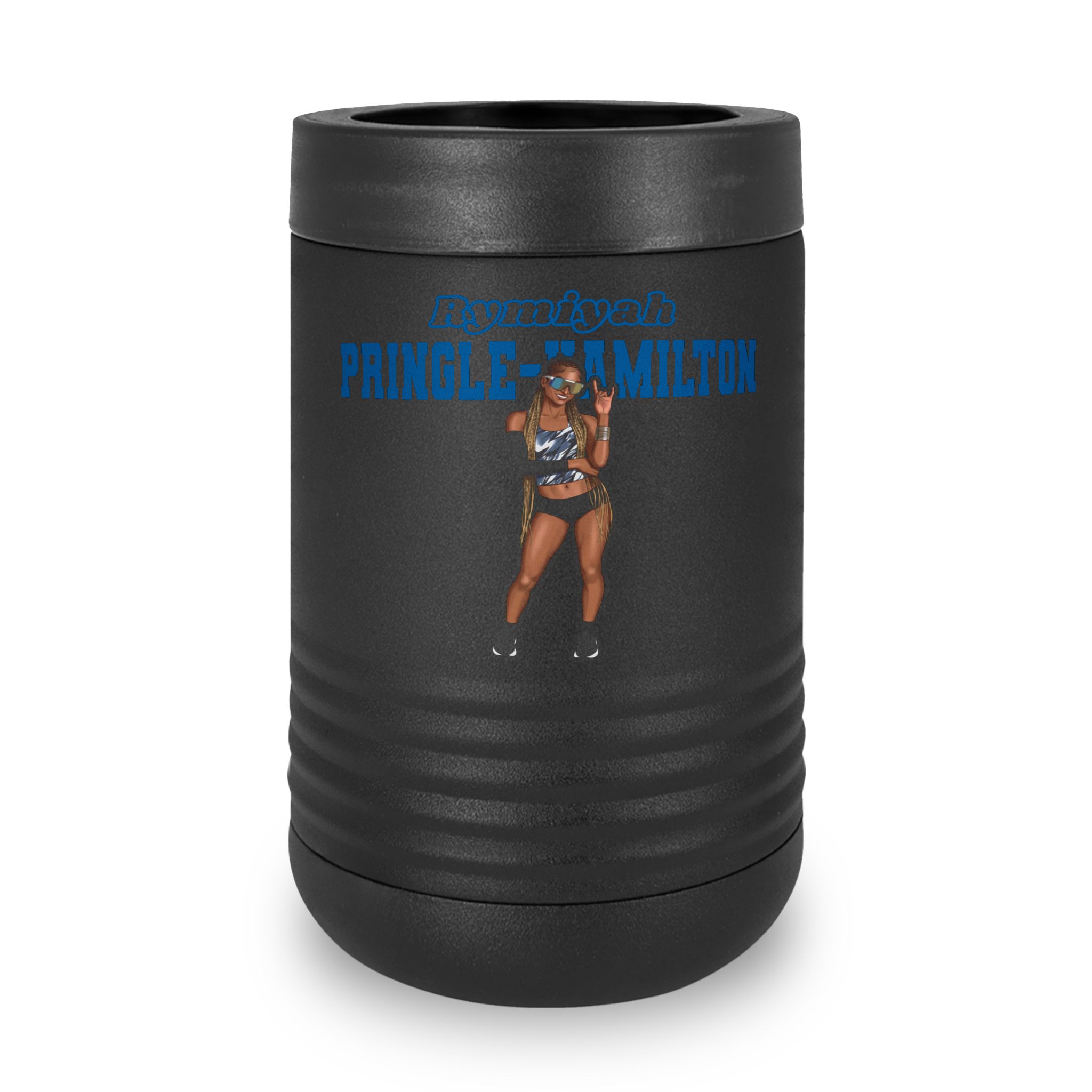 Stainless Can Cooler — character_name_arch in Black