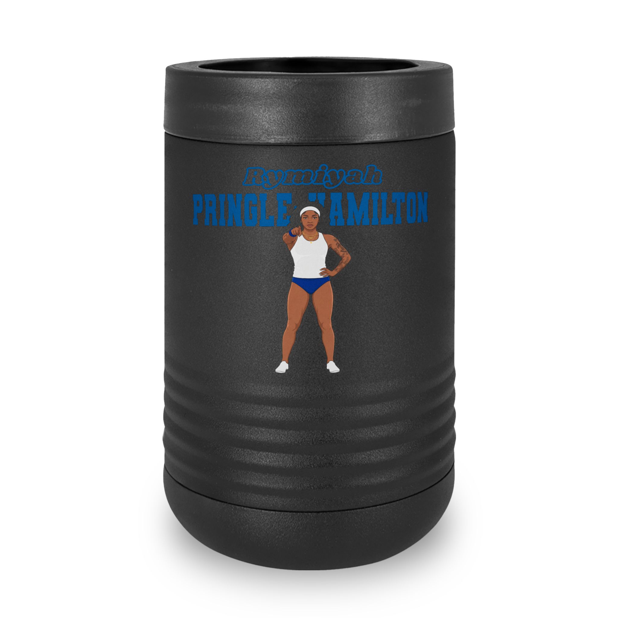 Stainless Can Cooler — character_name_arch in Black